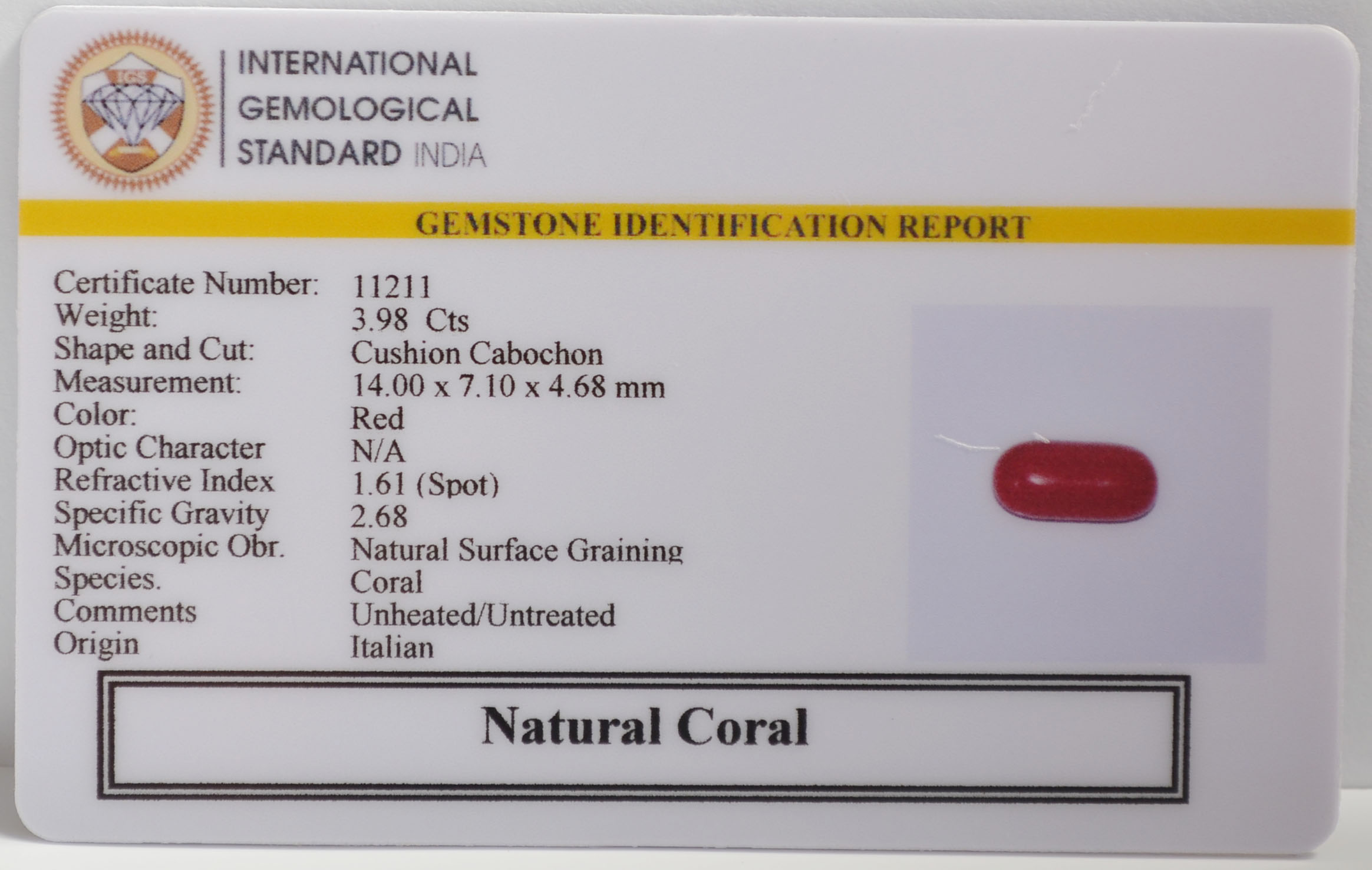 CRL6406 2 CORAL 3.98 Ct.