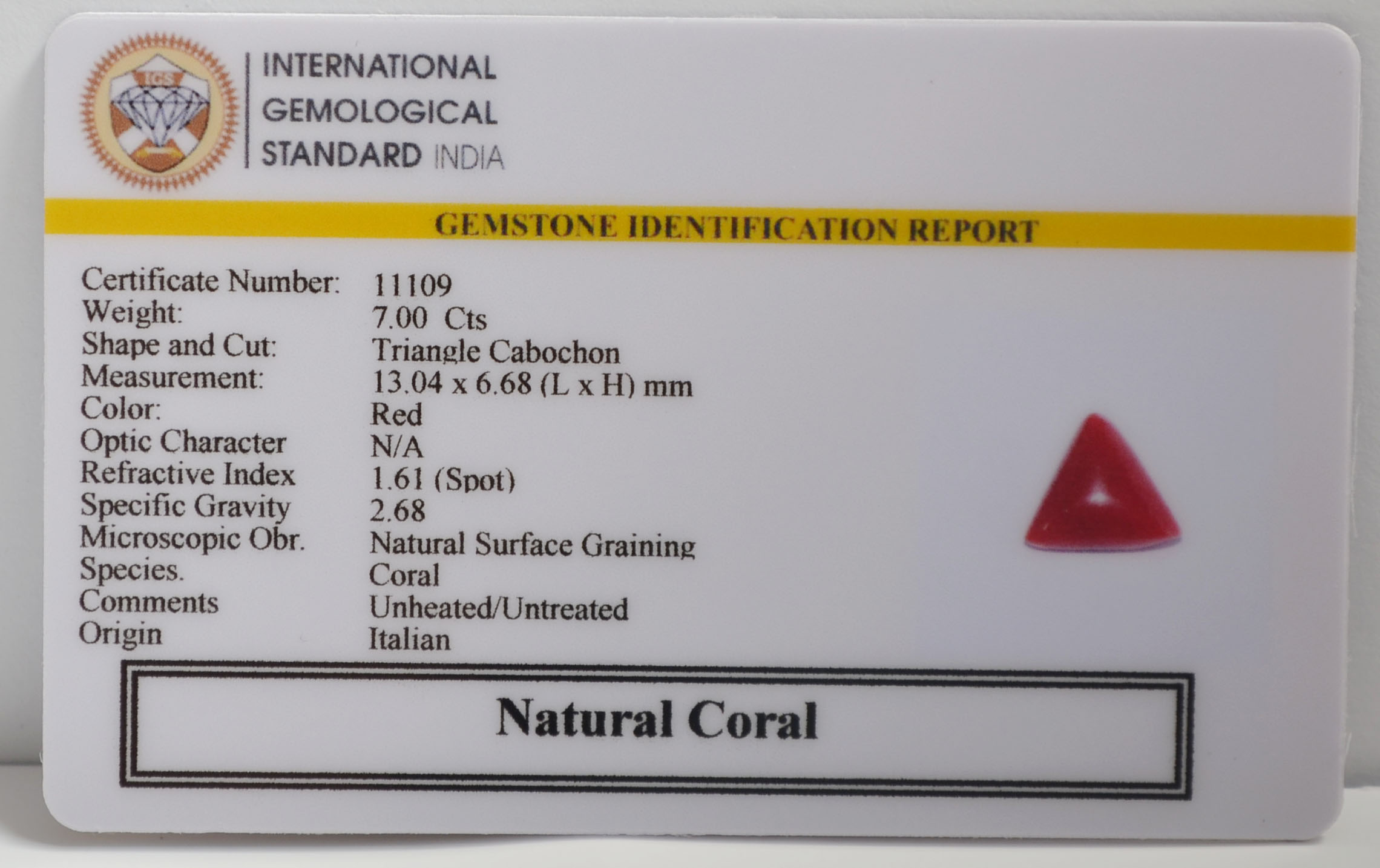 CRLG6294 2 CORAL 7 Ct.