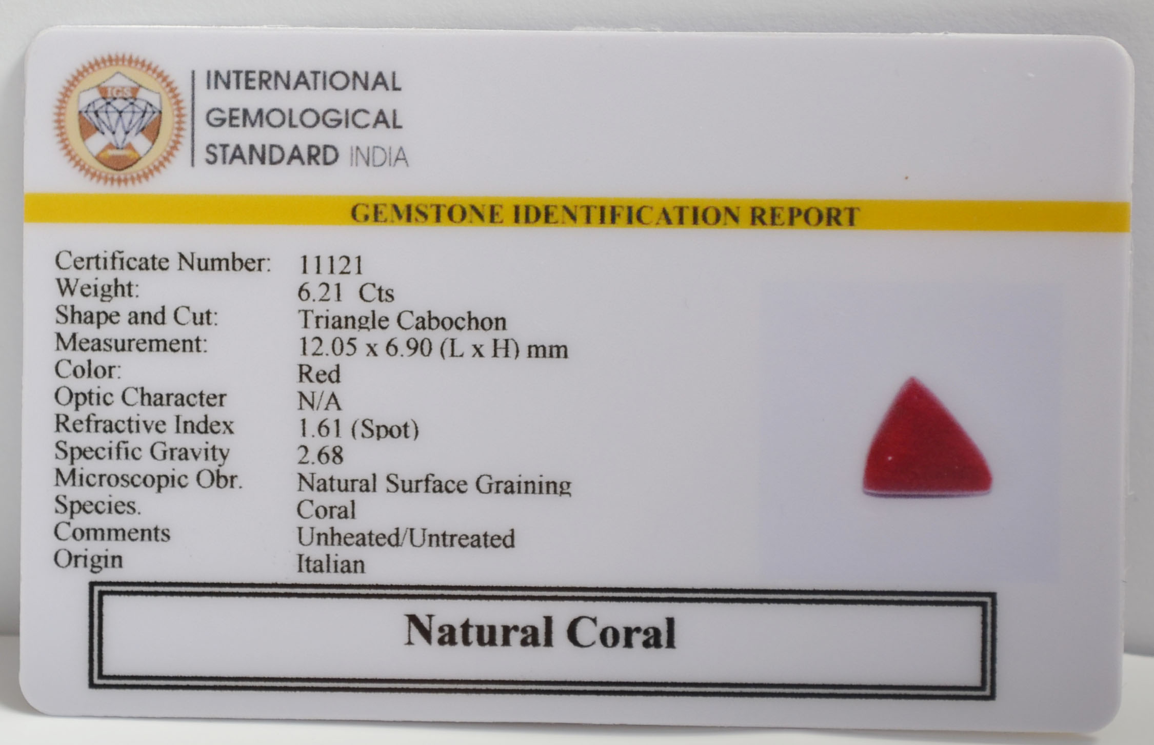 CRLG6295 2 CORAL 6.21 Ct.