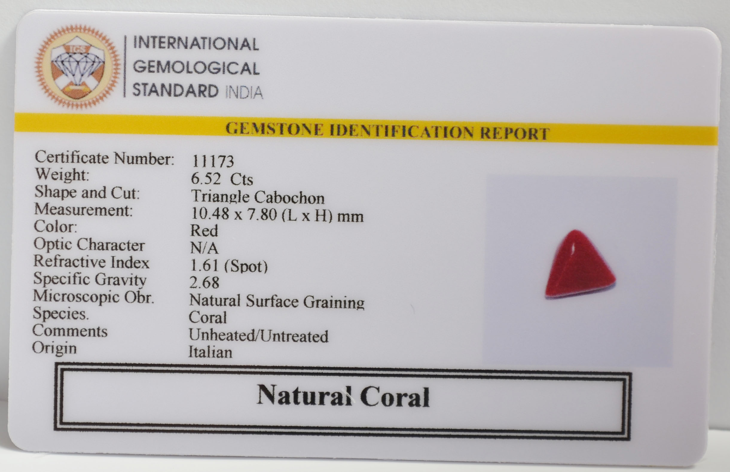 CRLG6306 2 CORAL 6.52 Ct.