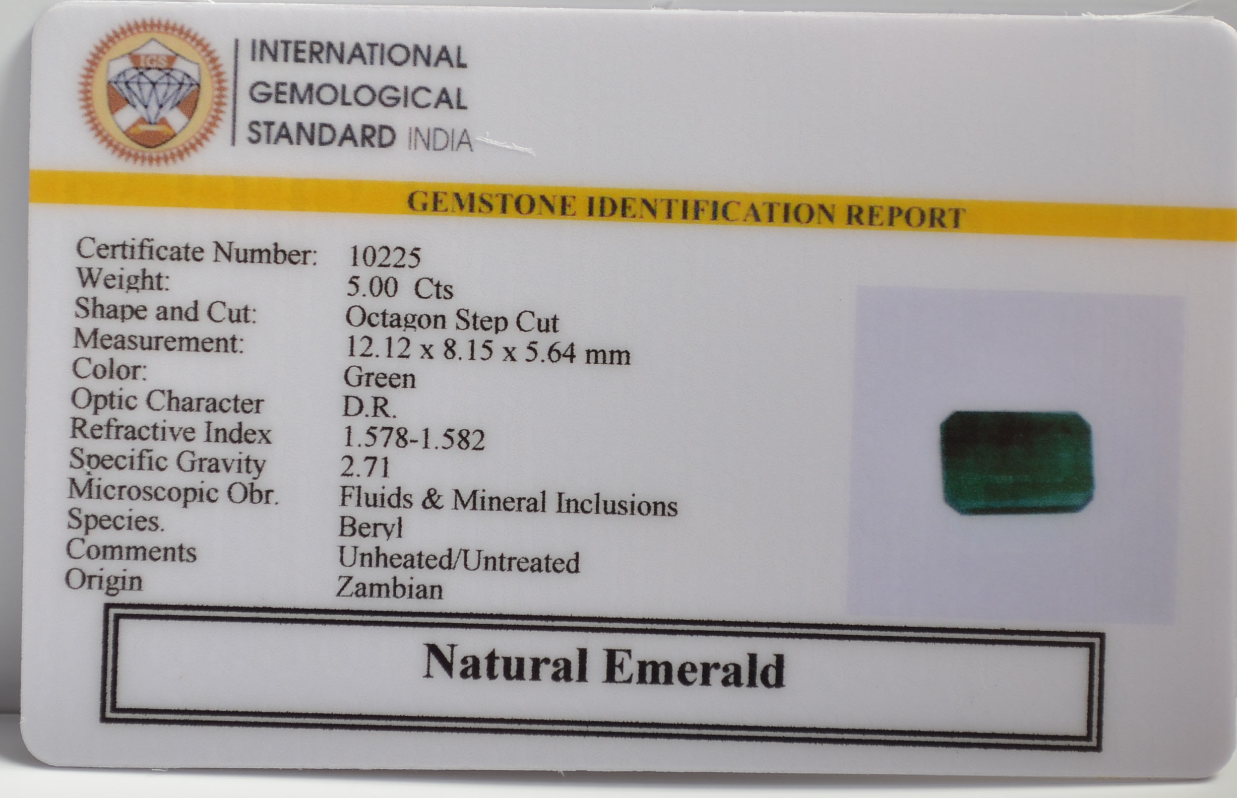 EMERALD 5 Ct. 3 EMR22143 2 EMERALD 5 Ct.