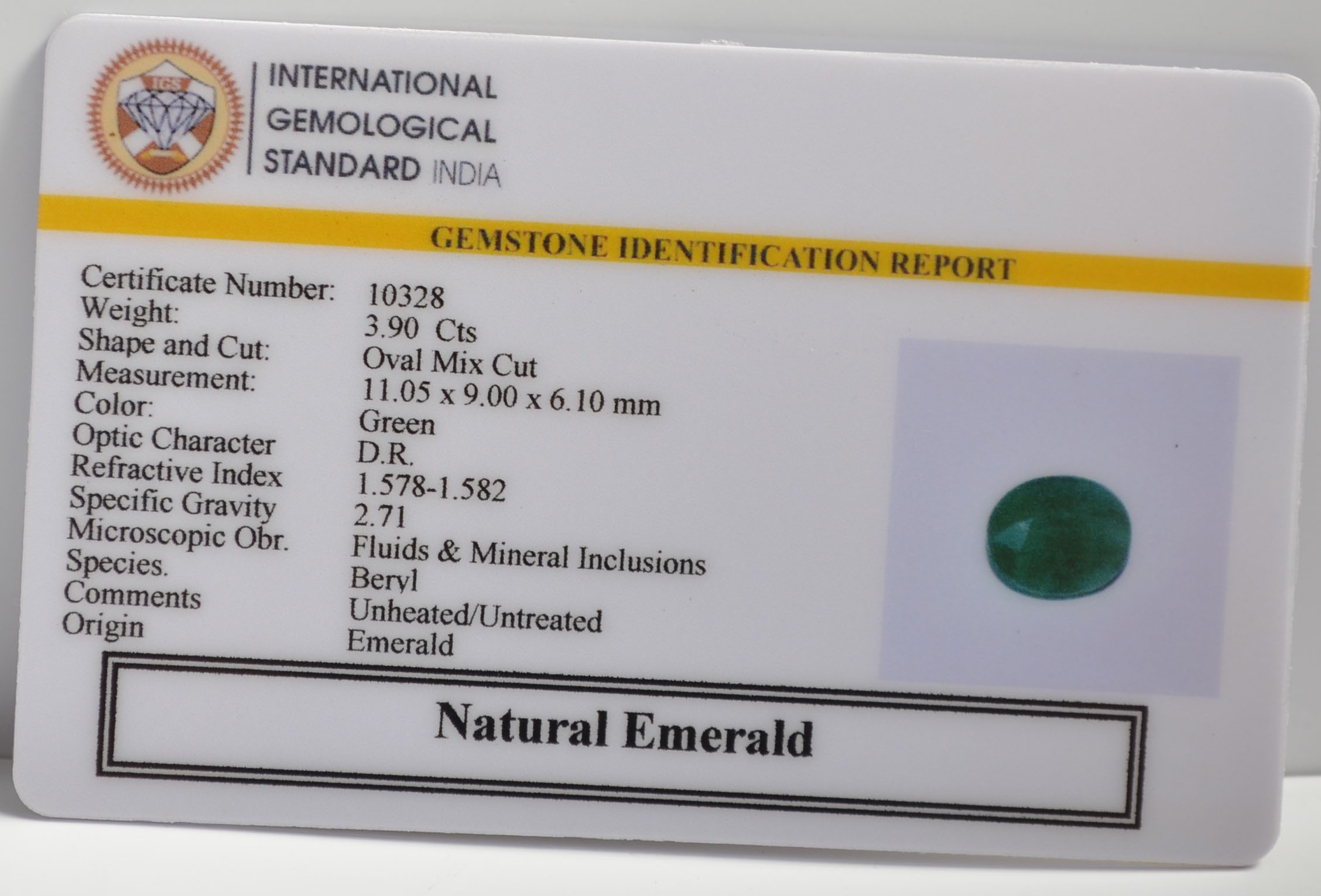 EMR22220 2 EMERALD 3.9 Ct.