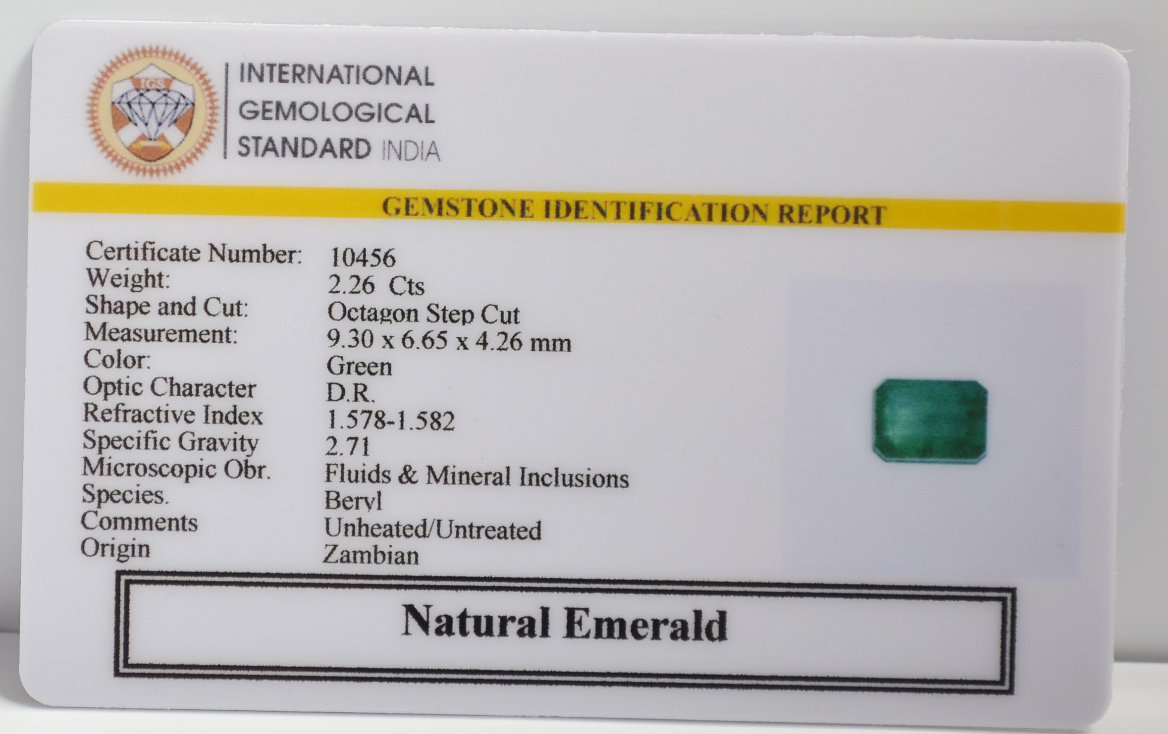 EMR22286 2 EMERALD 2.26 Ct.