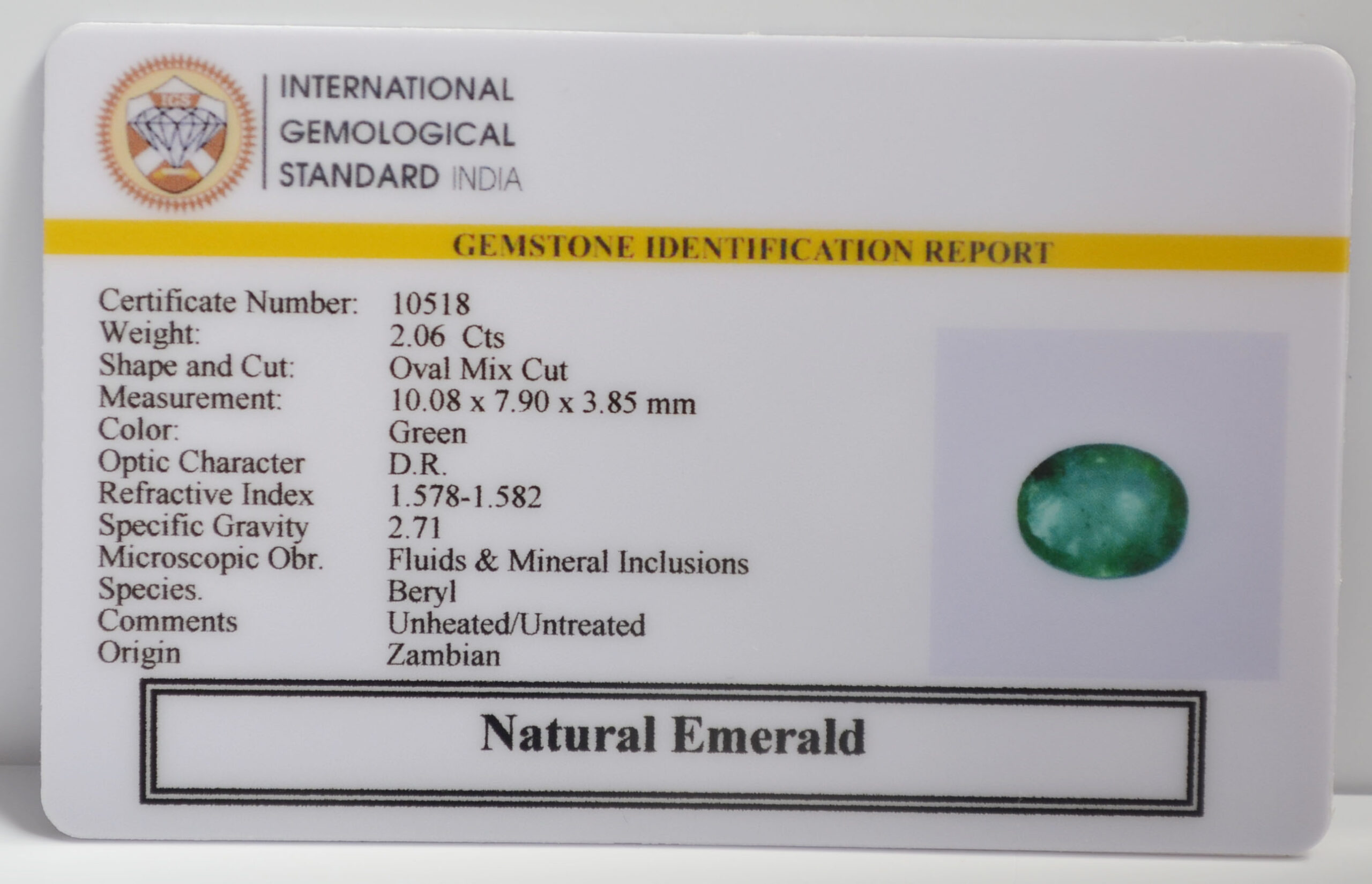 EMR22330 2 scaled EMERALD 2.06 Ct.