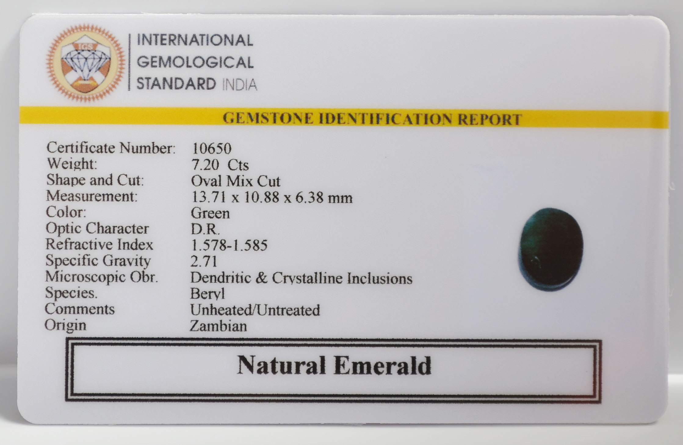 EMR22368 2 EMERALD 7.2 Ct.