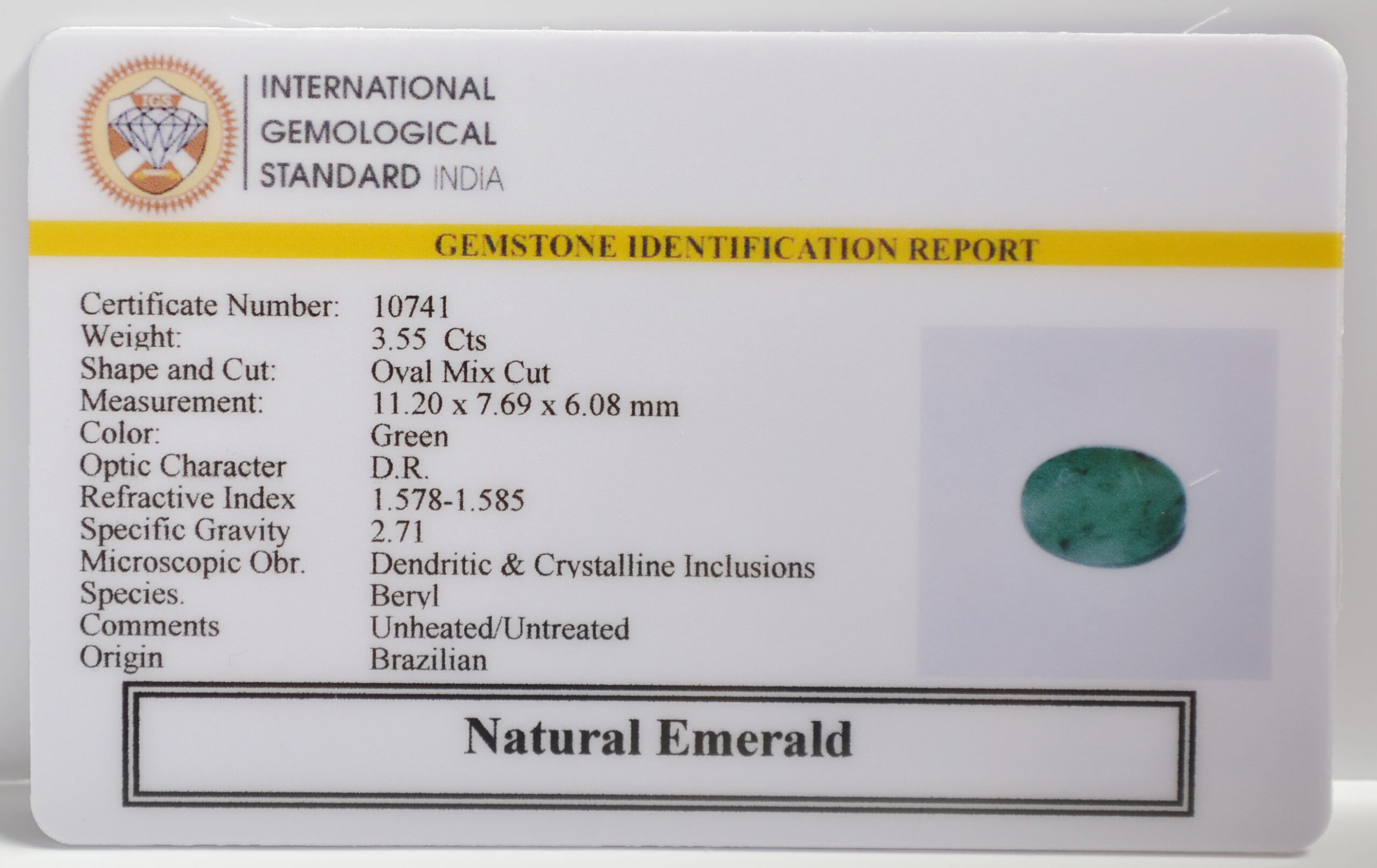 EMR22416 2 scaled EMERALD 3.55 Ct.