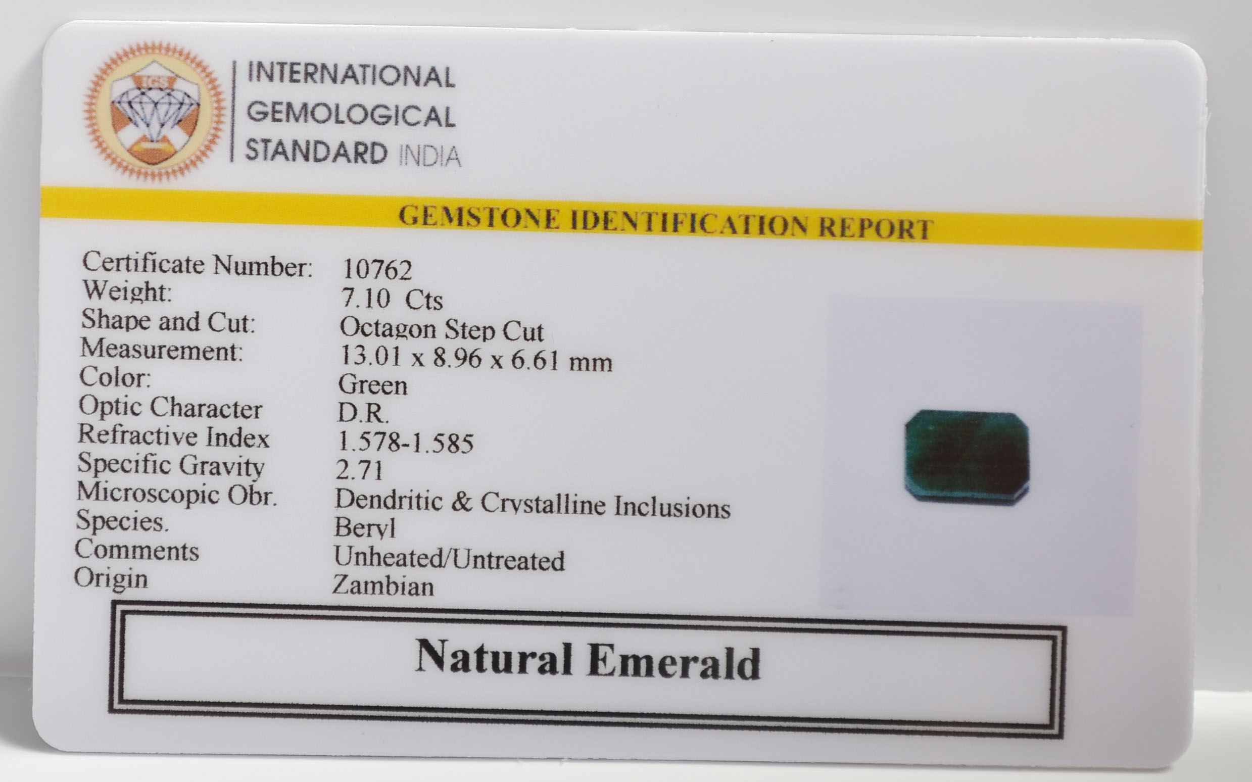 EMR22434 2 EMERALD 7.1 Ct.