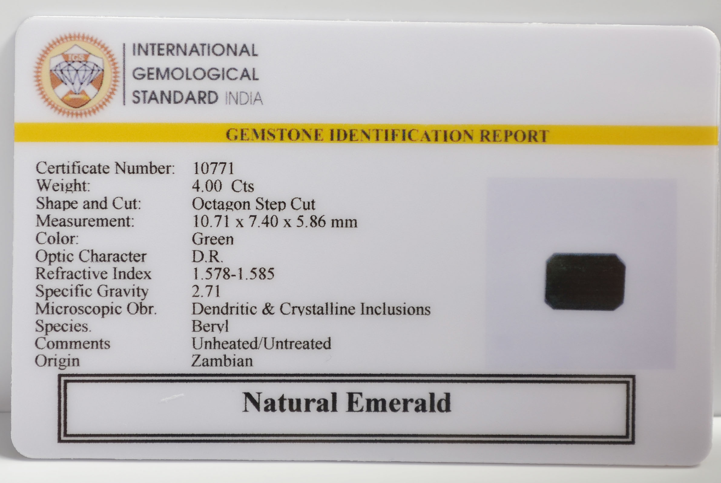 EMR22442 2 EMERALD 4 Ct.