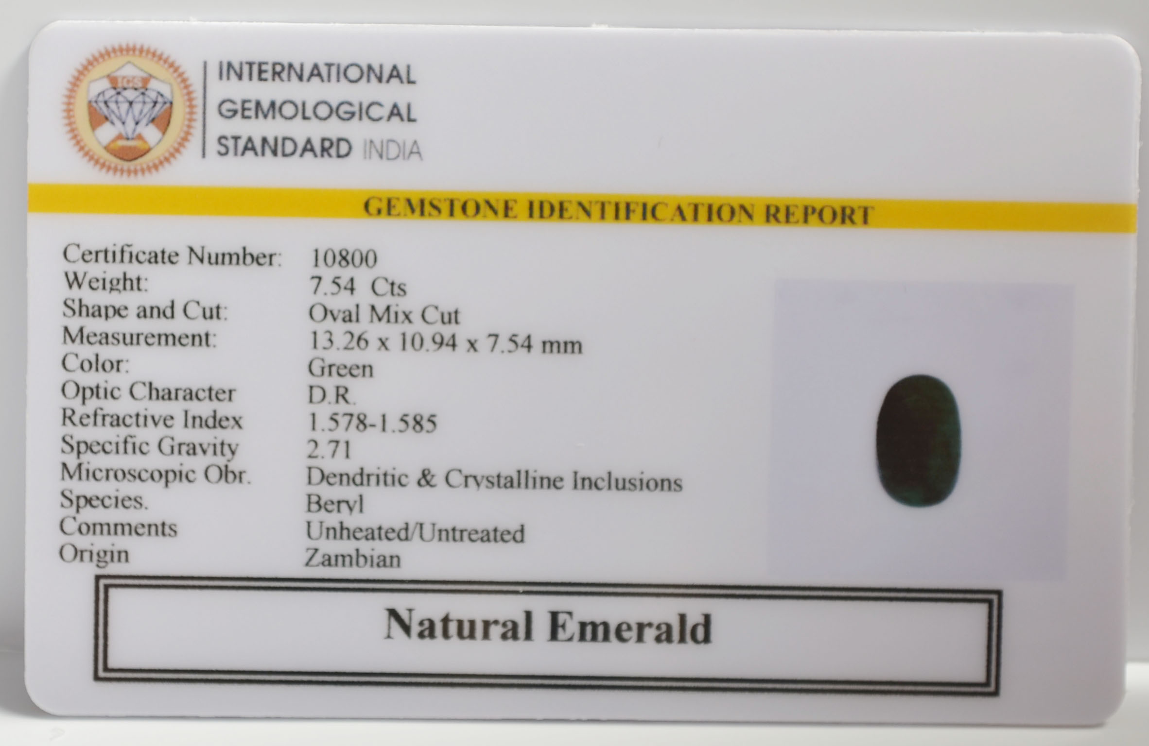 EMR22465 2 EMERALD 7.54 Ct.