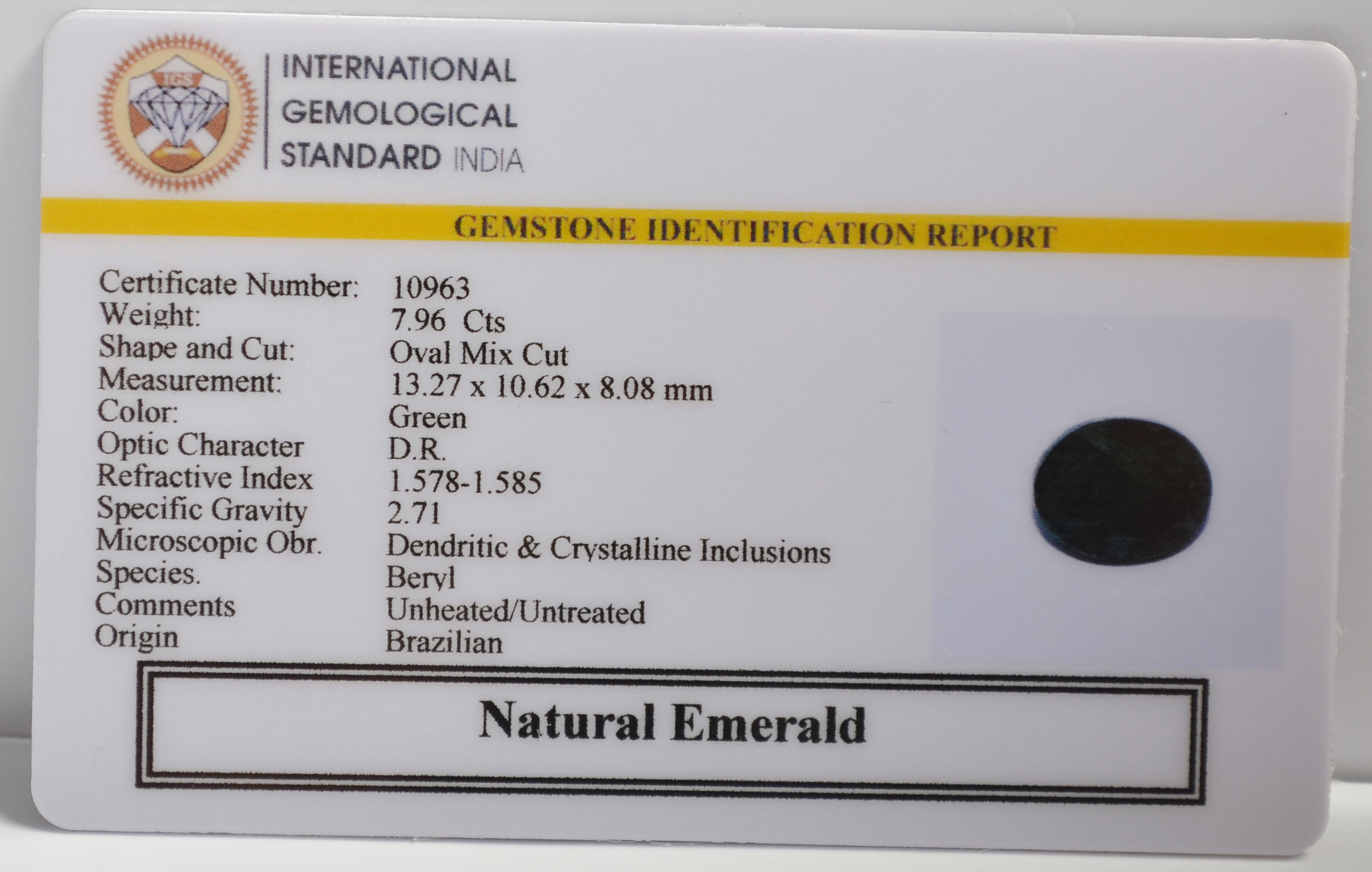 EMR22529 2 EMERALD 5.4 Ct.