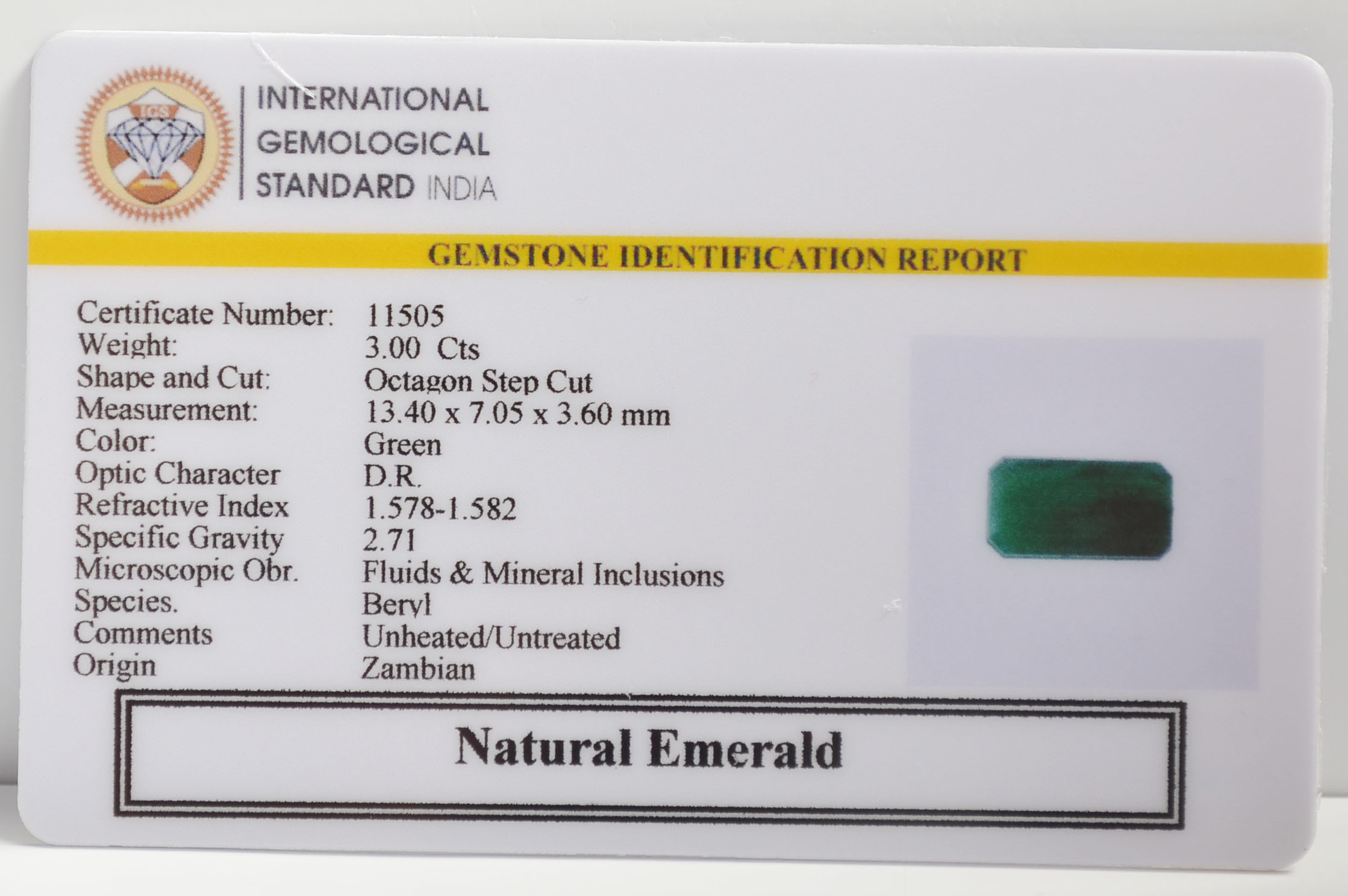 EMR22621 2 EMERALD 3 Ct.