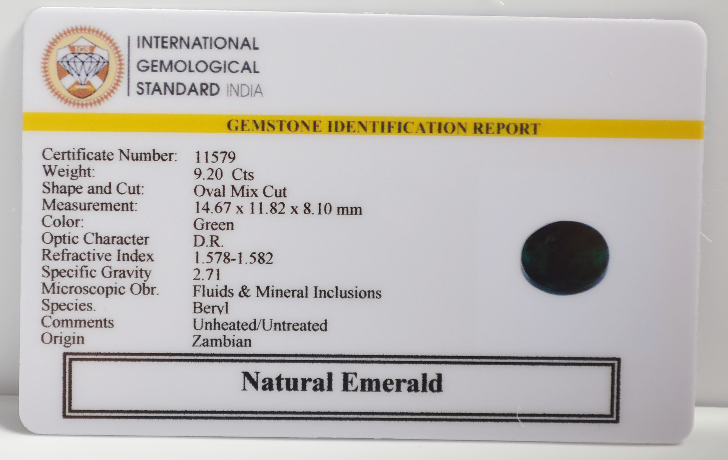 EMR22668 2 EMERALD 9.2 Ct.