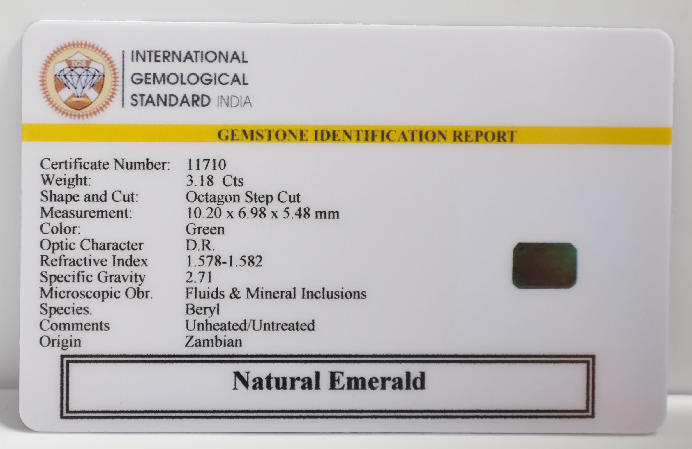 EMR22727 2 EMERALD 3.18 Ct.