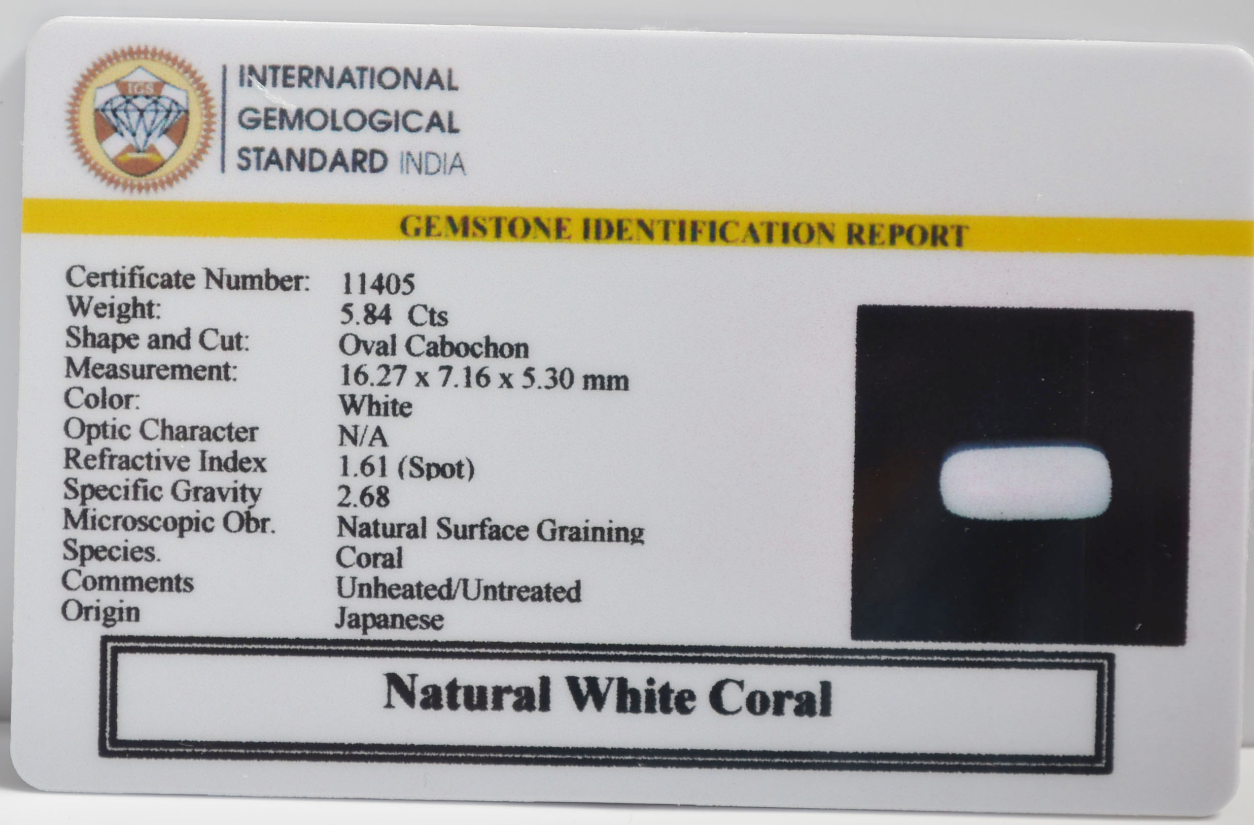 WCG401 2 WHITE CORAL 5.84 Ct.