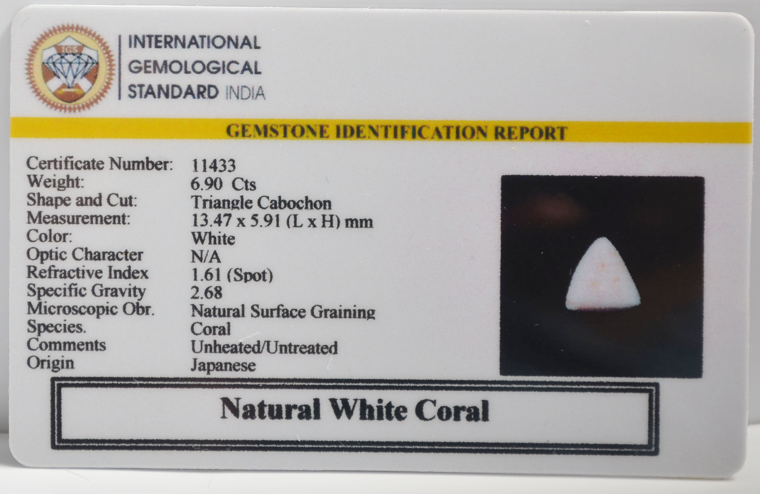 WCG408 2 WHITE CORAL 6.9 Ct.