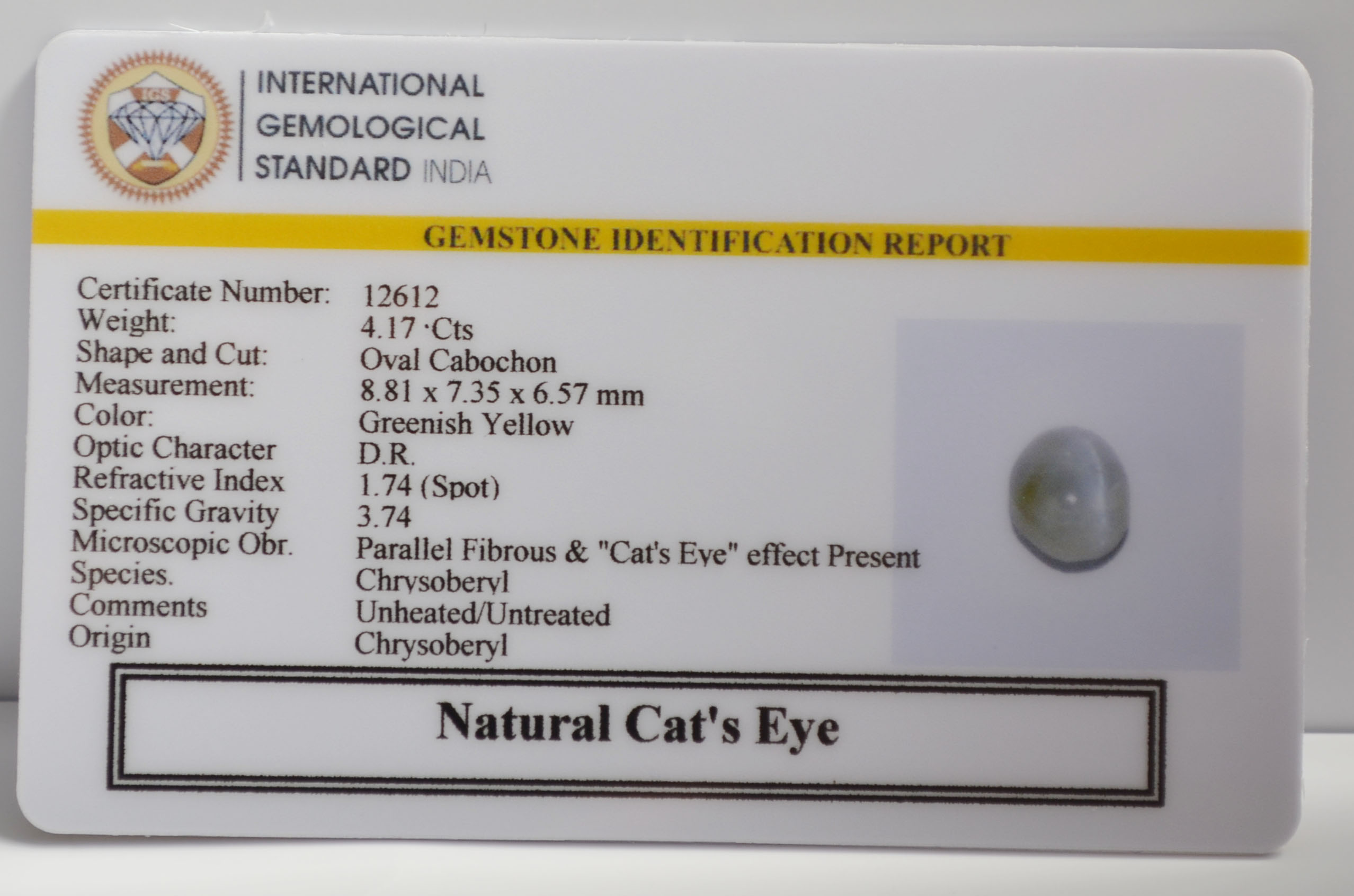 CE2880 2 CATS EYE 4.17 Ct.