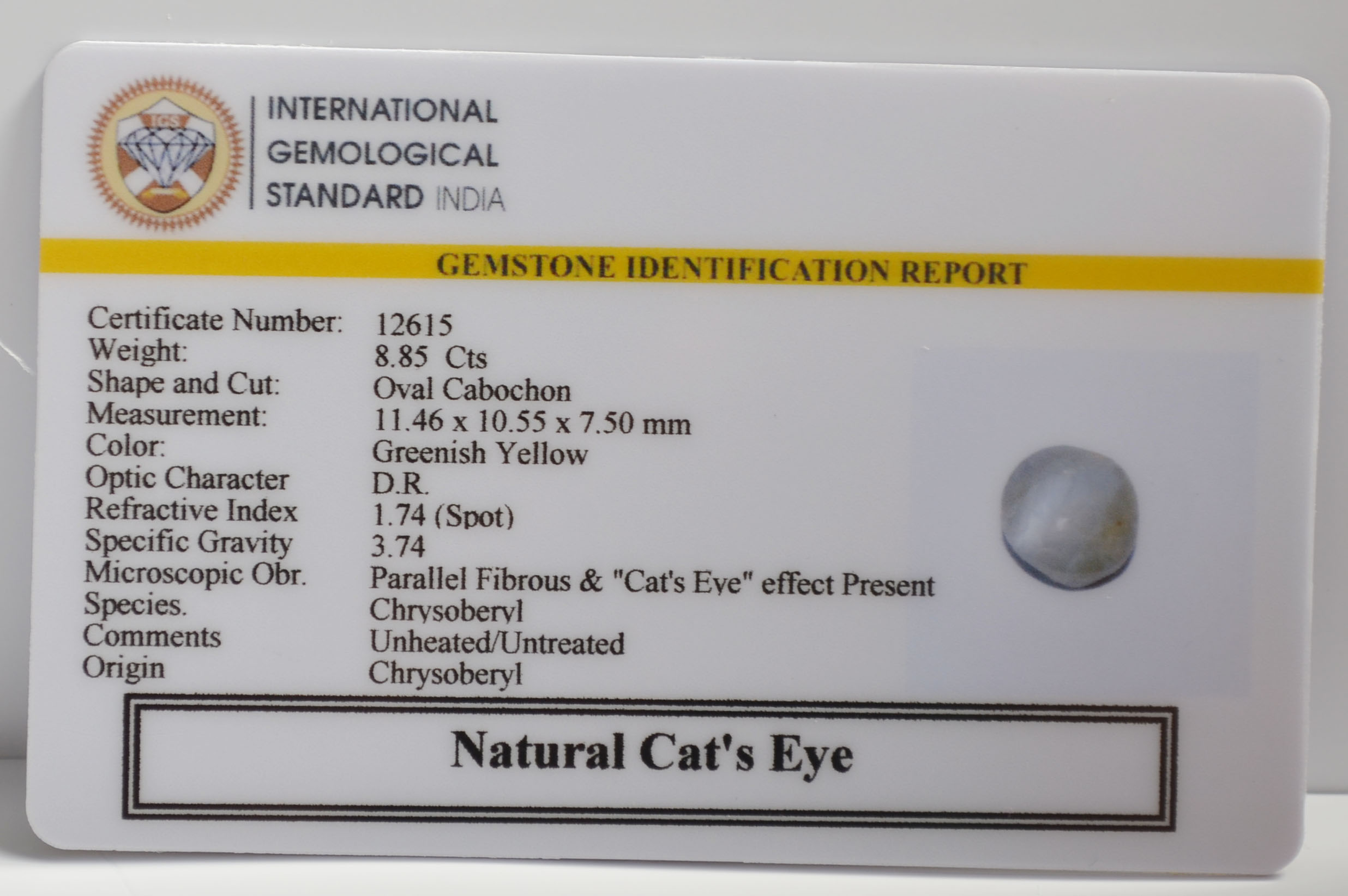 CE2883 2 CATS EYE 8.85 Ct.