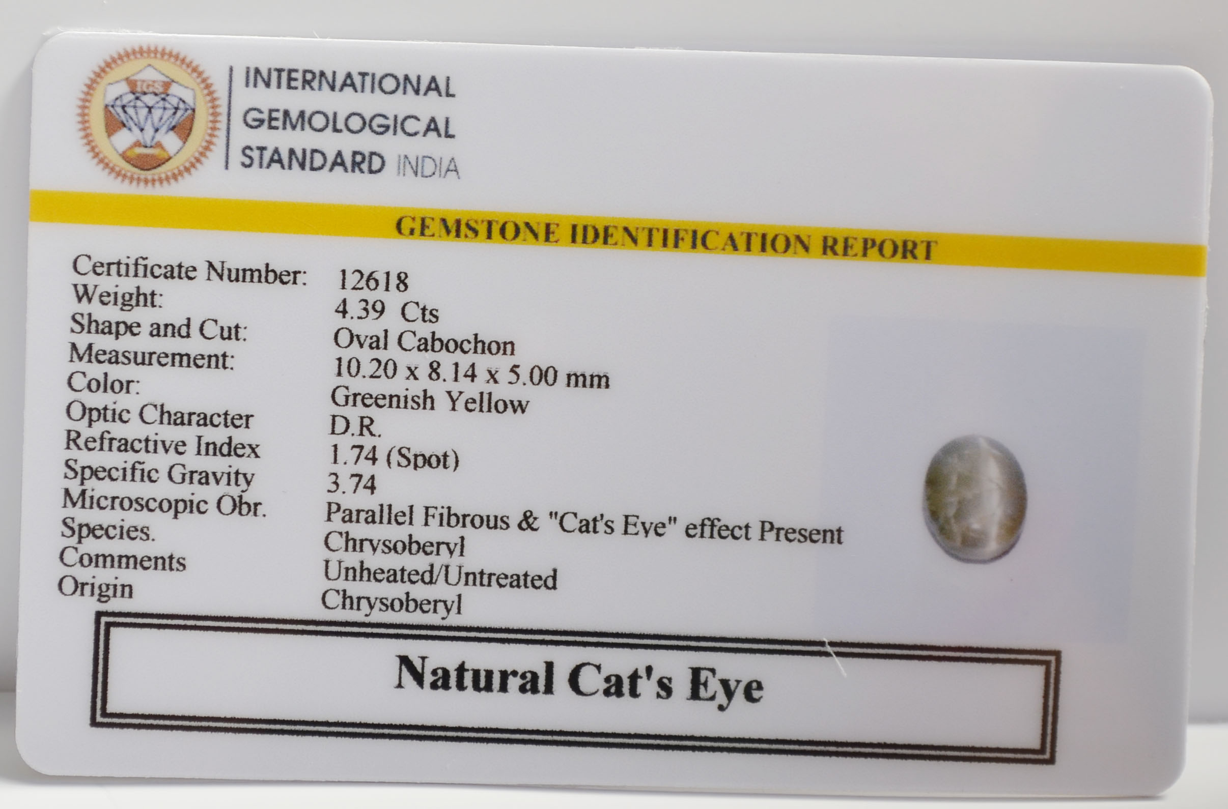 CE2886 2 CATS EYE 4.39 Ct.