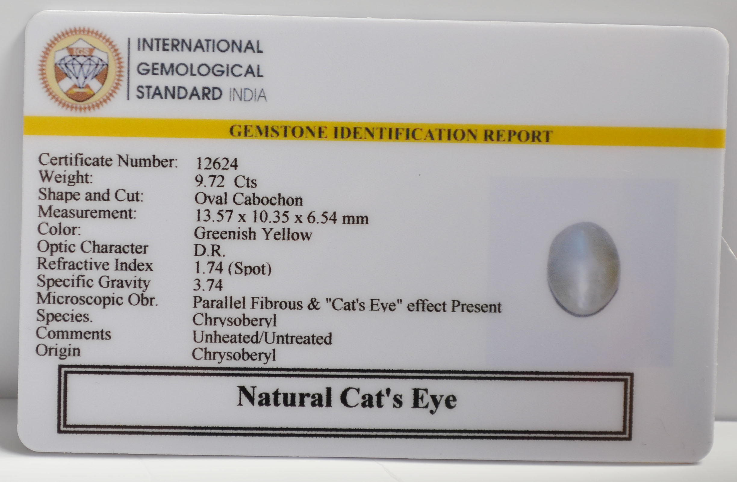 CE2892 2 CATS EYE 9.72 Ct.