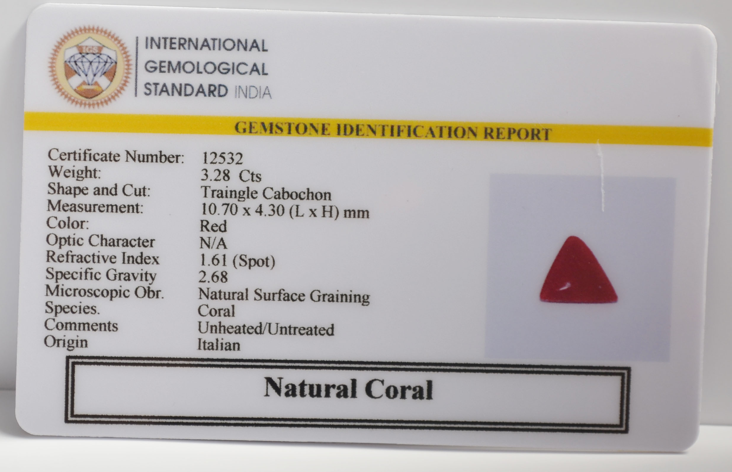 CRLG6316 2 CORAL 3.28 Ct.