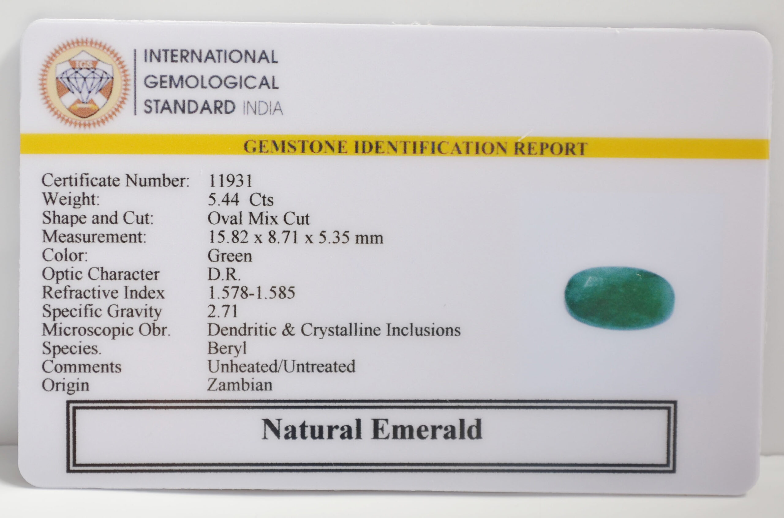 EMR22752 2 scaled EMERALD 5.44 Ct.