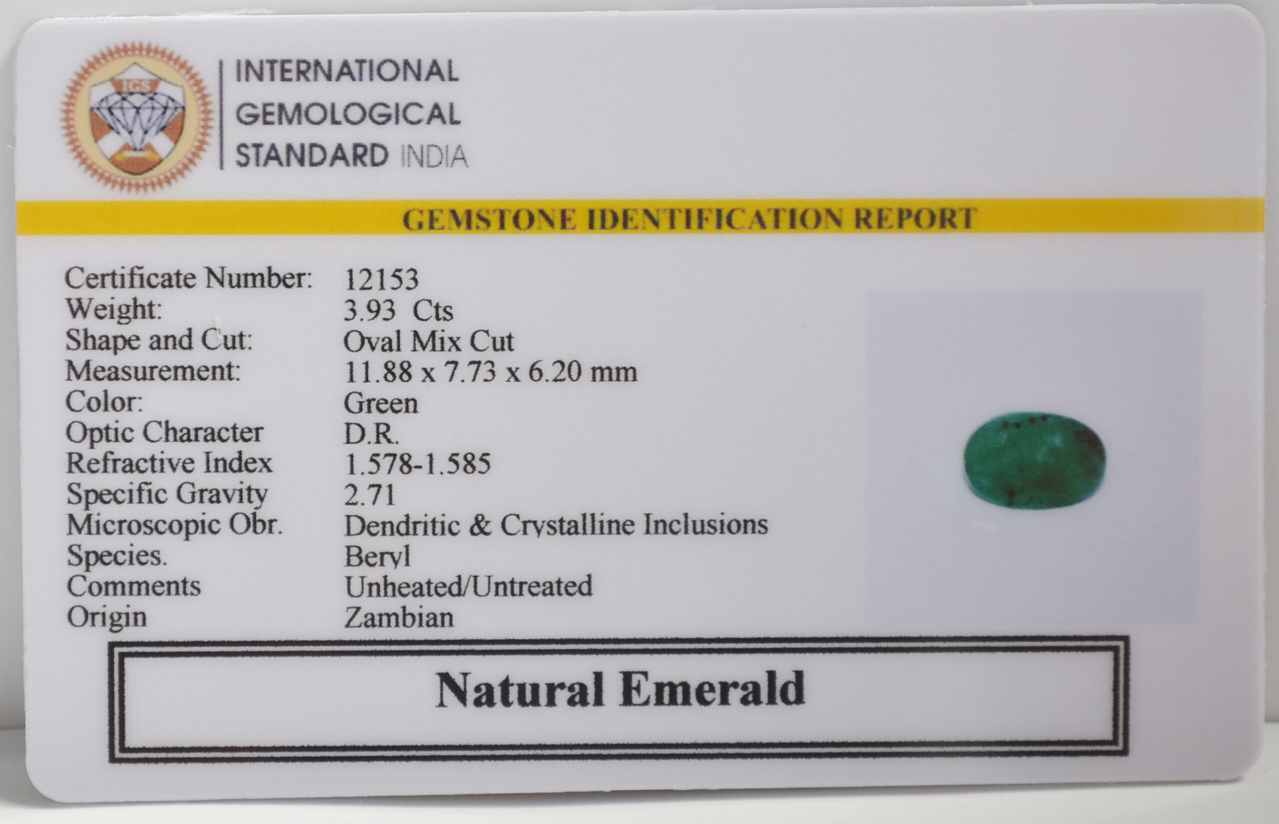 EMR22874 2 scaled EMERALD 3.93 Ct.