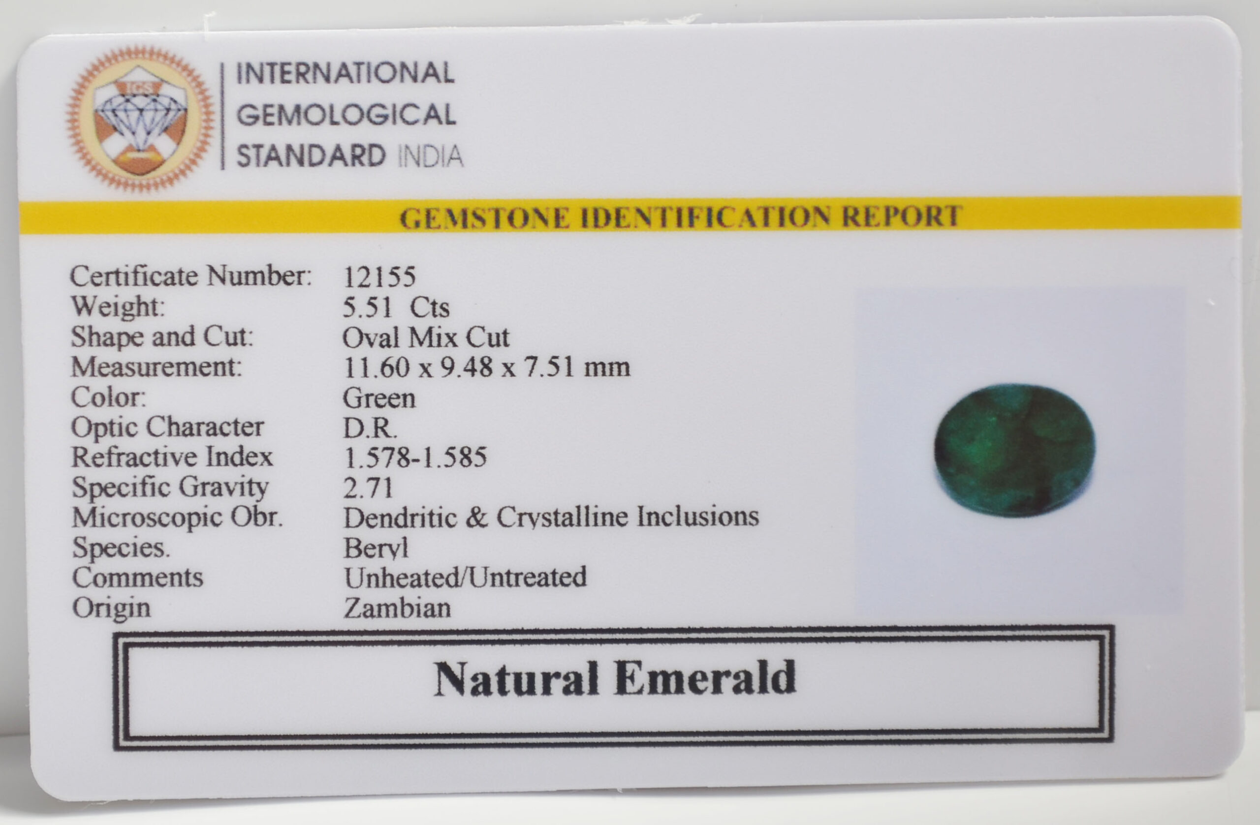 EMR22876 2 scaled EMERALD 5.51 Ct.