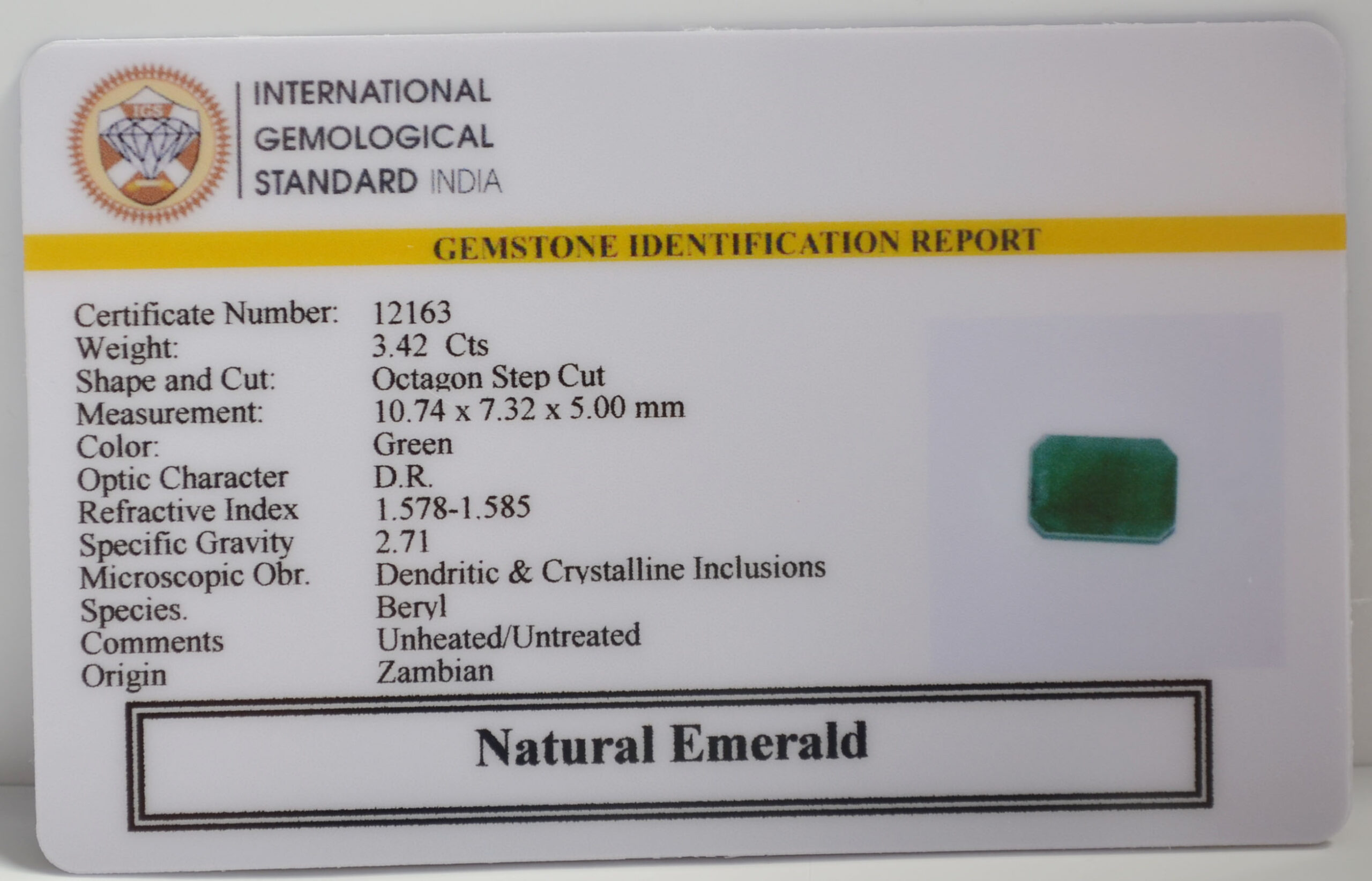 EMR22882 2 scaled EMERALD 3.42 Ct.