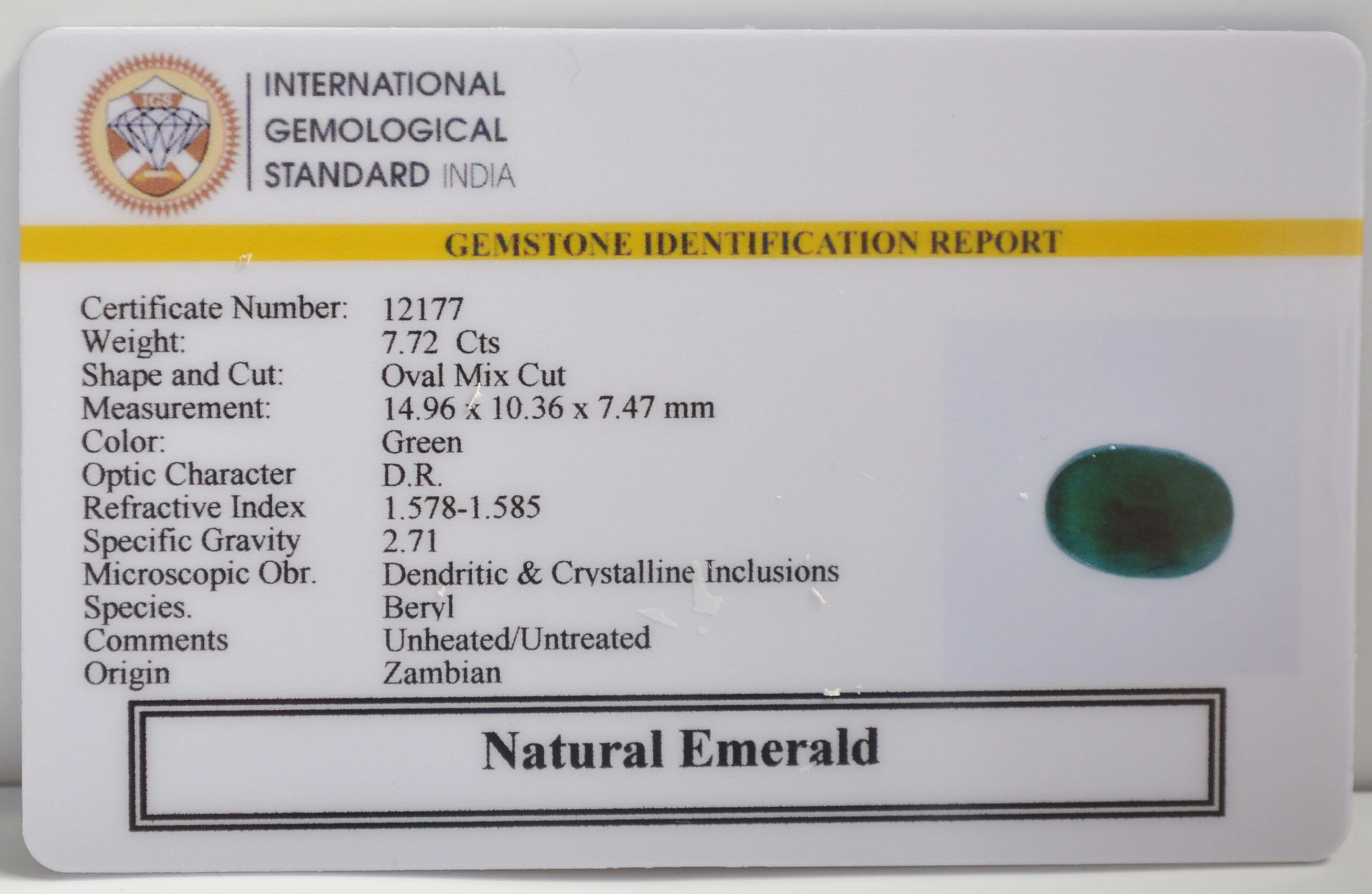 EMR22891 2 scaled EMERALD 7.72 Ct.