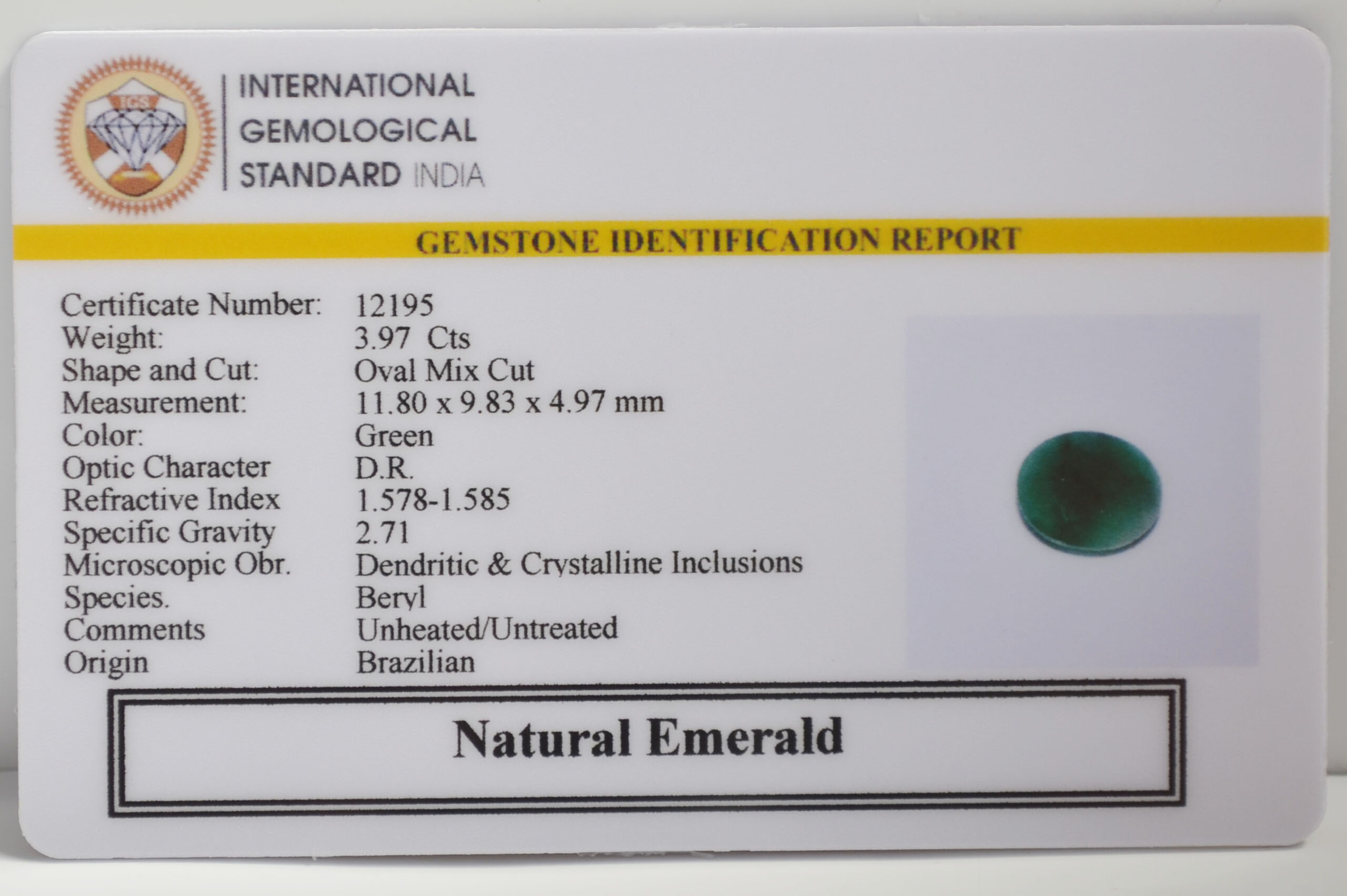 EMR22906 2 scaled EMERALD 3.97 Ct.