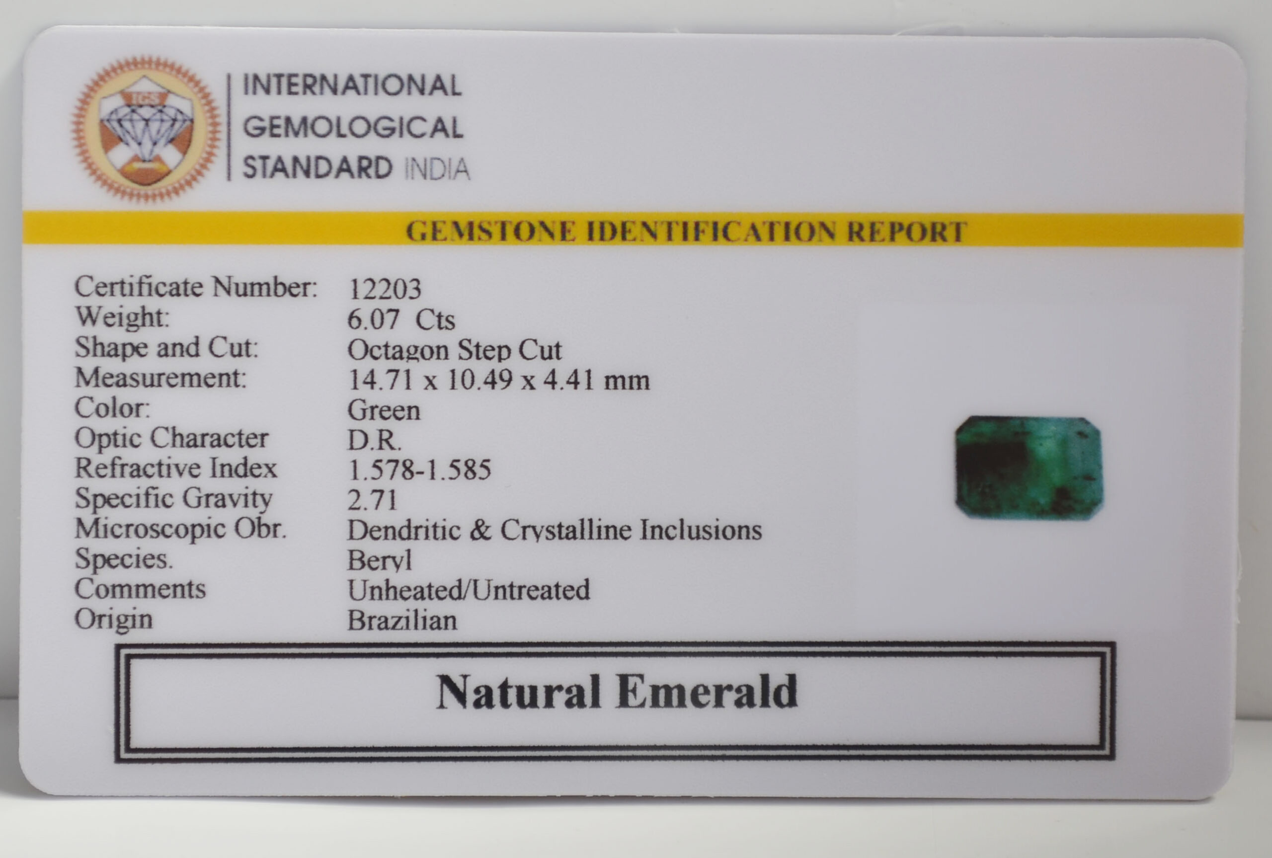 EMR22914 2 scaled EMERALD 6.07 Ct.