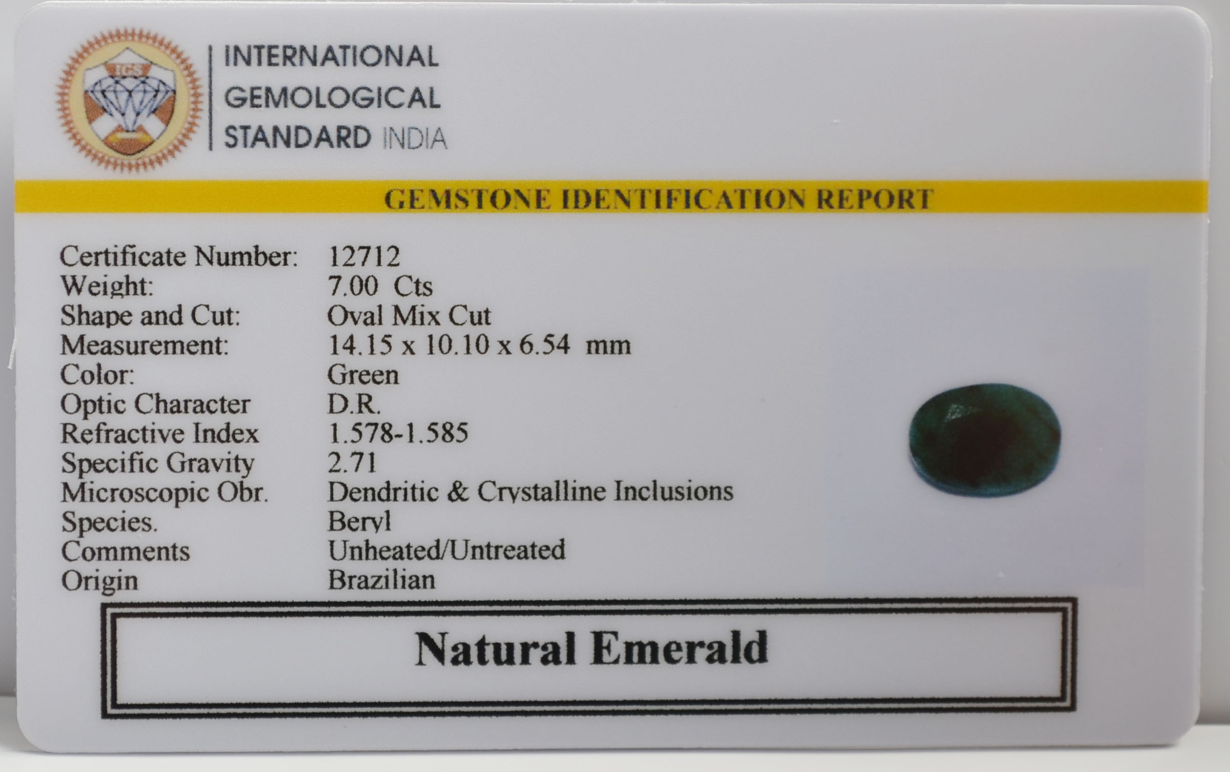 EMERALD 7 Ct. 3 EMR22983 2 EMERALD 7 Ct.