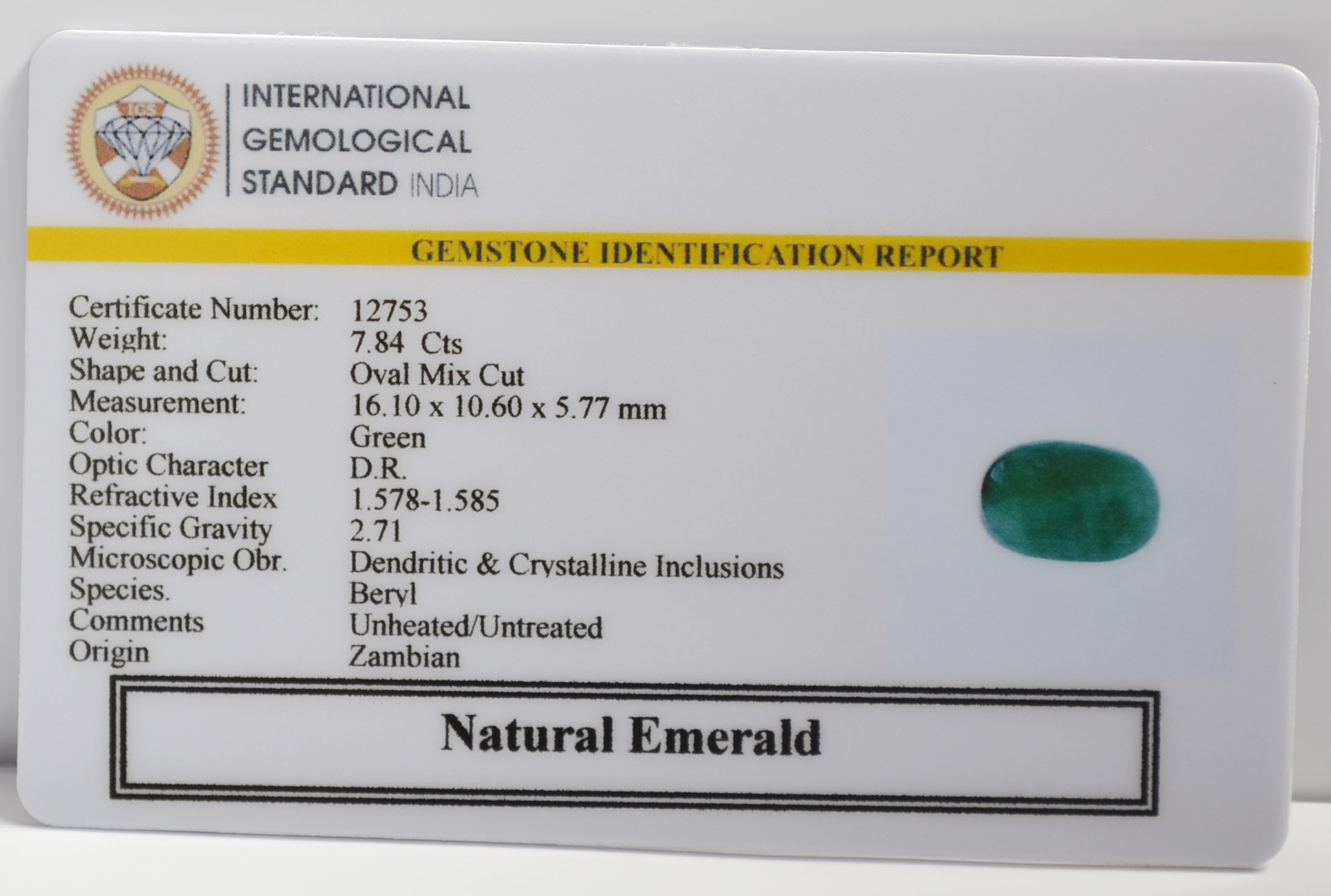 EMR23016 2 EMERALD 7.84 Ct.