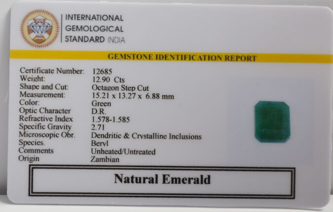 EMERALD 12.9 Ct.