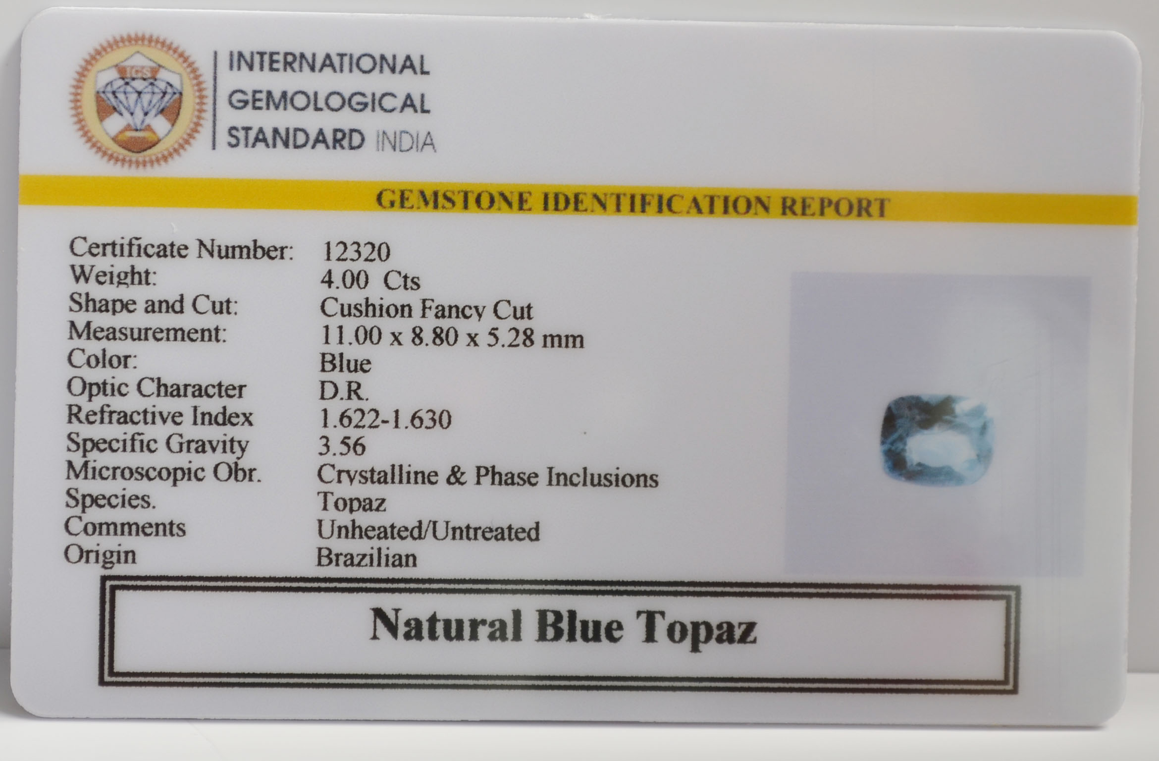 NBT321 2 BLUE TOPAZ 4 Ct.