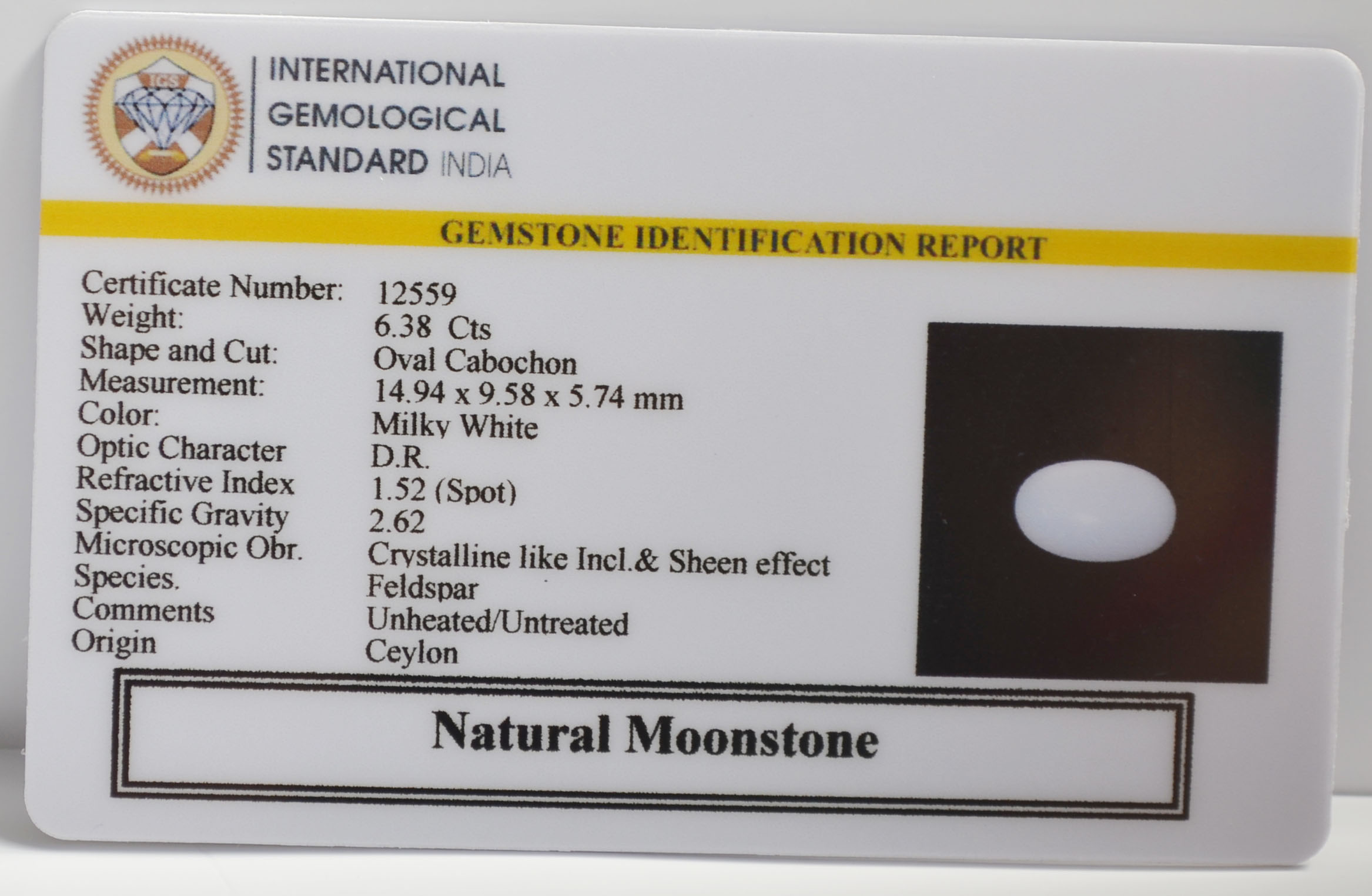 NMS1023 2 MOONSTONE 6.38 Ct.