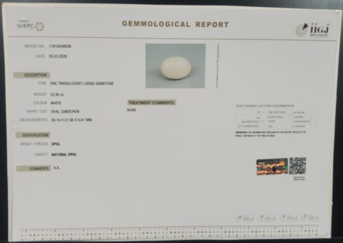 OPAL 23.95 Ct. OPAL 23.95 Ct.