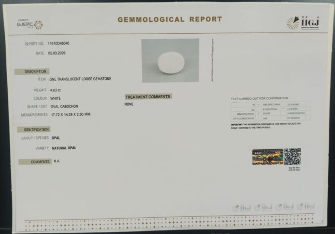 OPAL 4.63 Ct. OPAL 4.63 Ct.