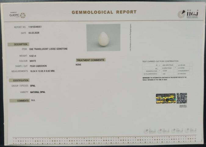 OPAL 6.62 Ct. OPAL 6.62 Ct.