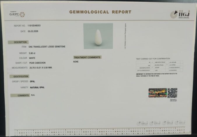 OPAL 5.9 Ct.