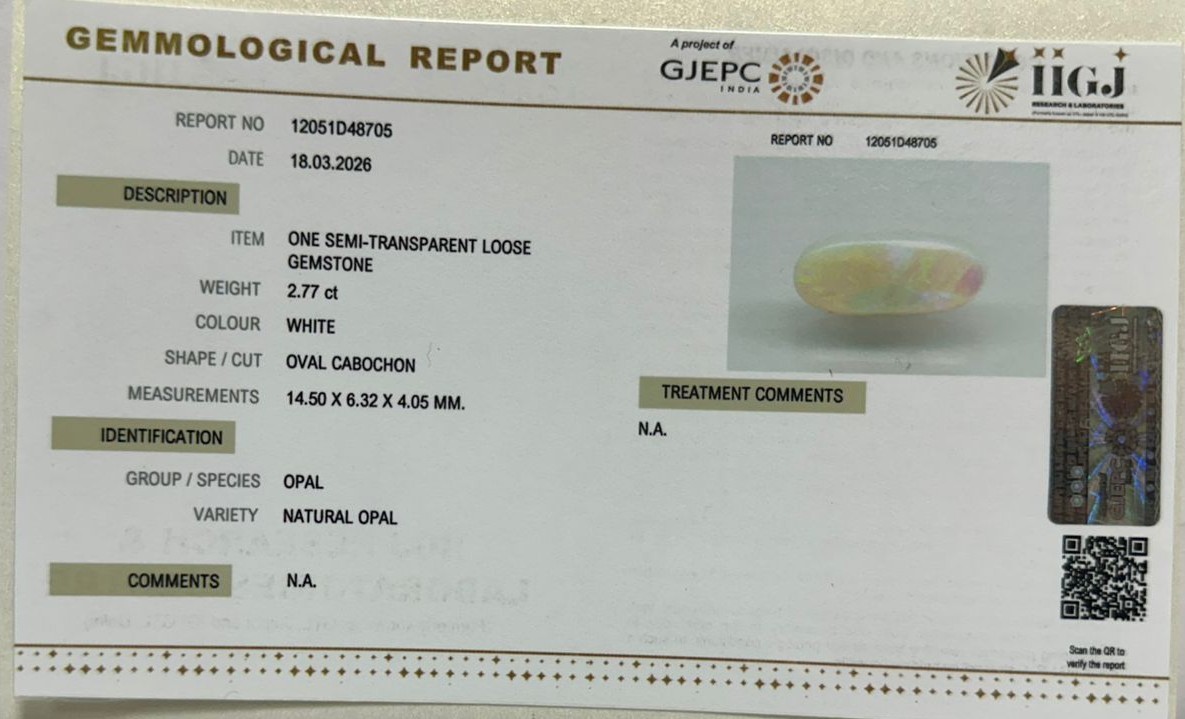 OPAL 2.77 Ct. 3 OPL9682 2 OPAL 2.77 Ct.