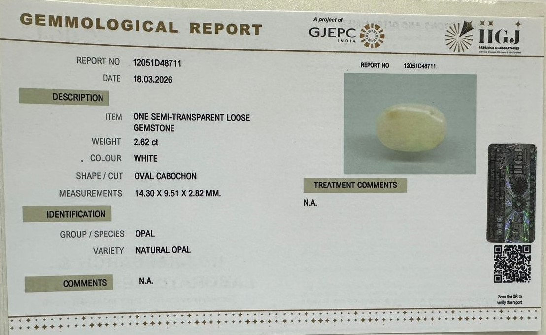 OPAL 2.62 Ct. 3 OPL9686 2 OPAL 2.62 Ct.