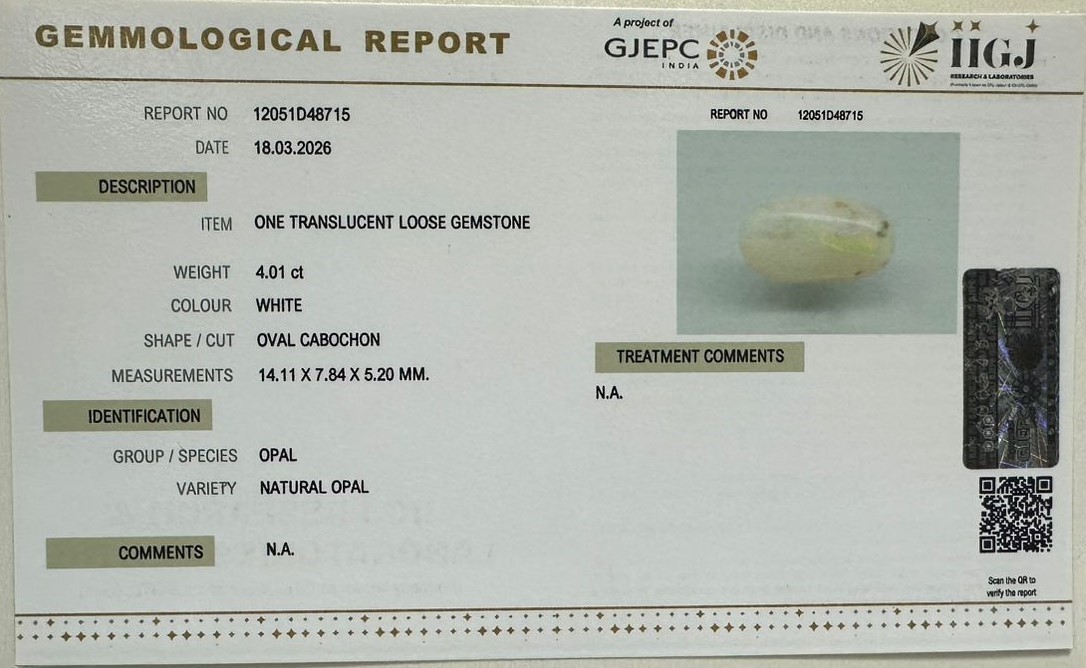 OPAL 4.01 Ct. 3 OPL9689 2 OPAL 4.01 Ct.