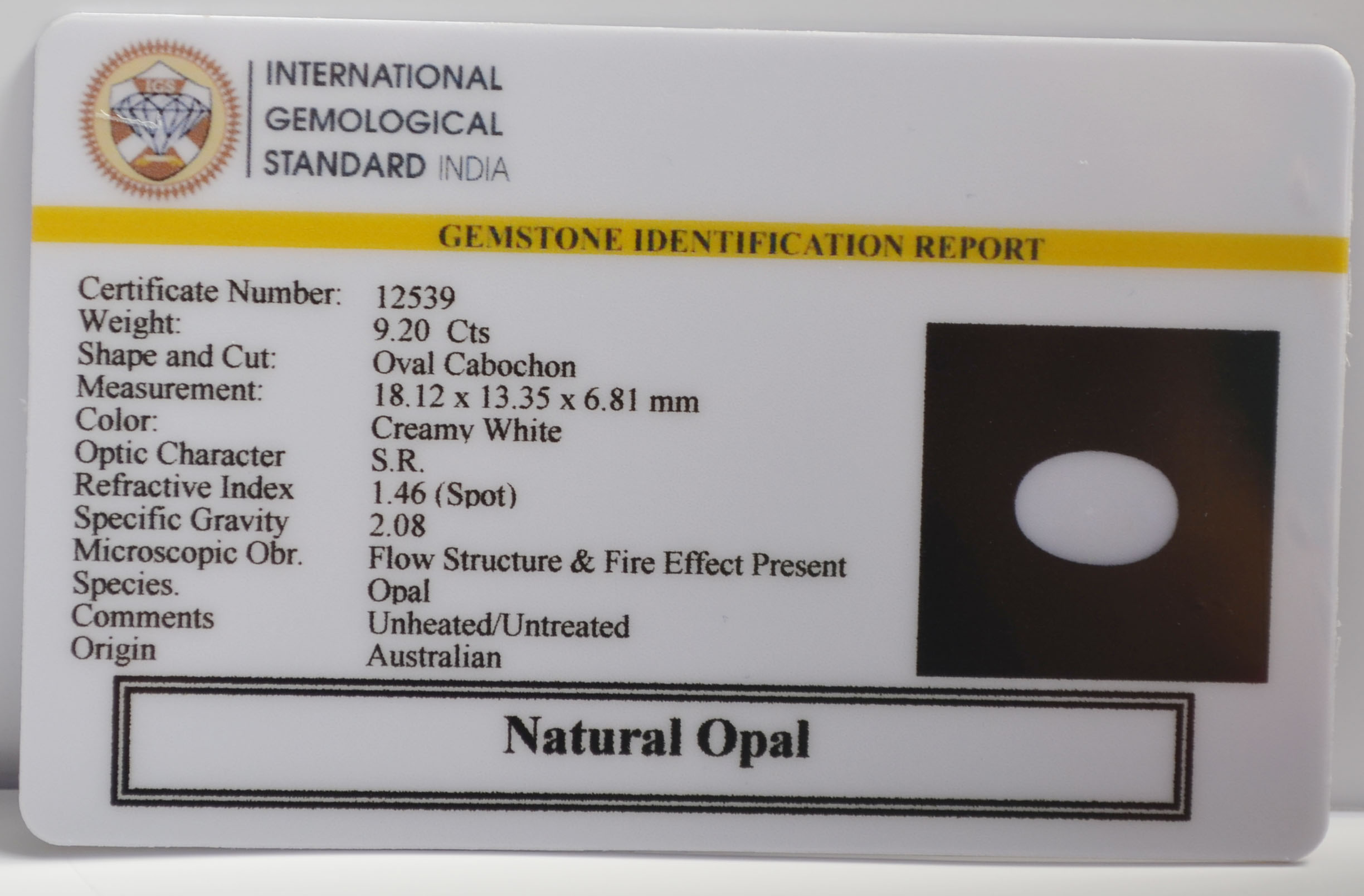 OPL9862 2 OPAL 9.2 Ct.