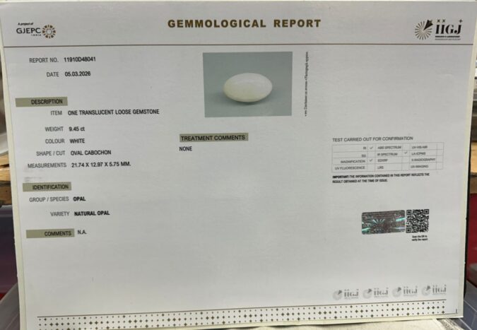 OPAL 9.45 Ct. OPAL 9.45 Ct.