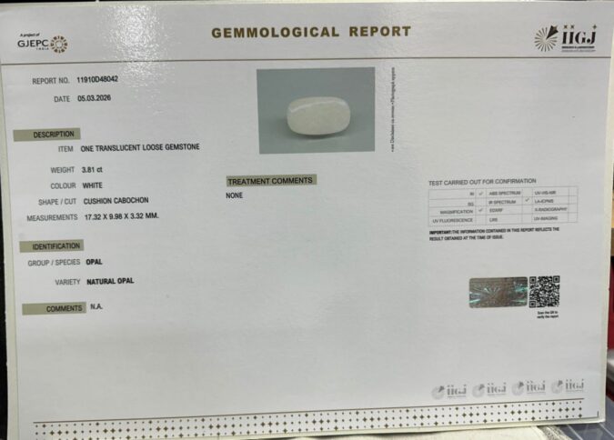 OPAL 3.81 Ct.