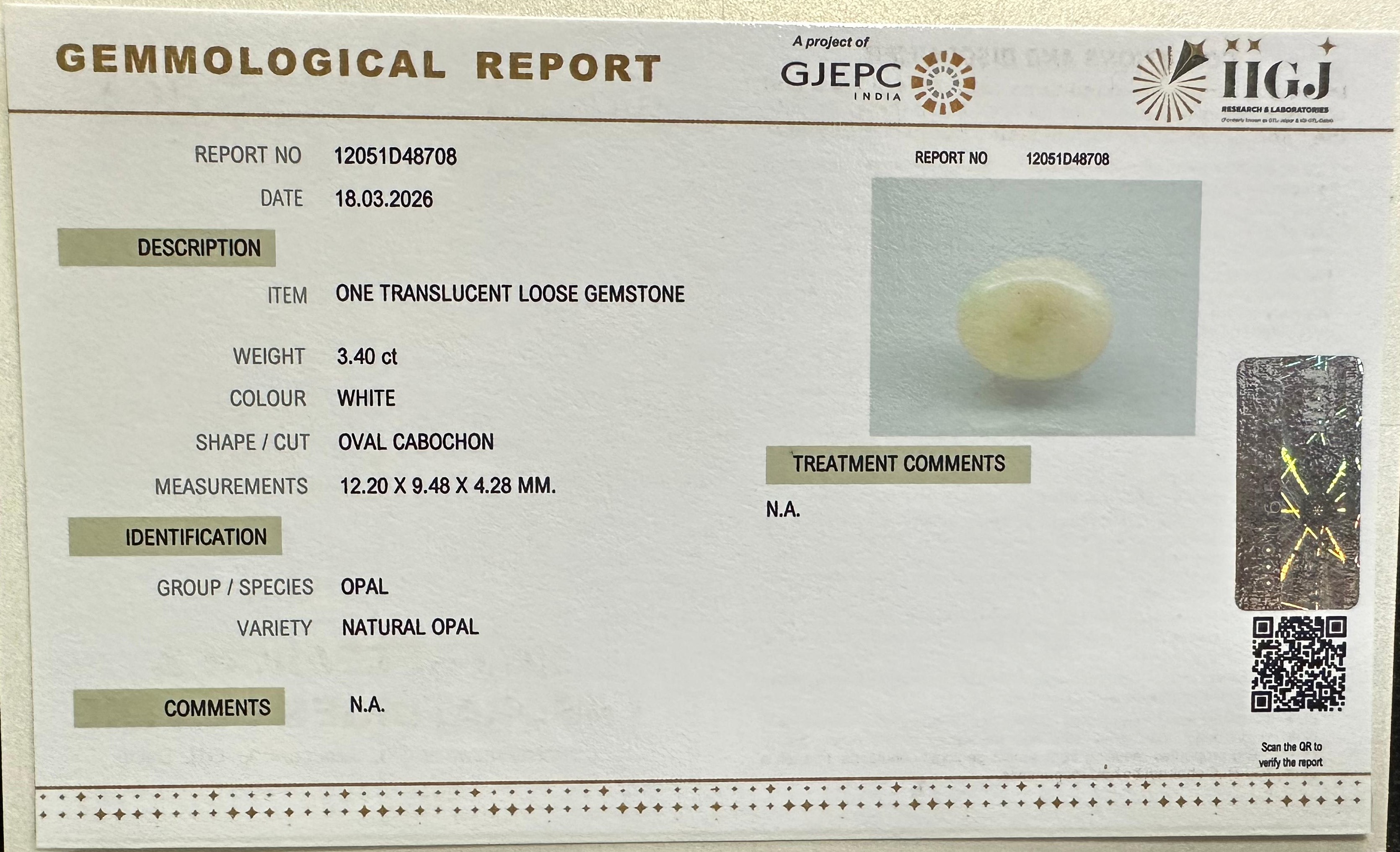 OPAL 3.4 Ct. 3 OPLG8992 2 OPAL 3.4 Ct.