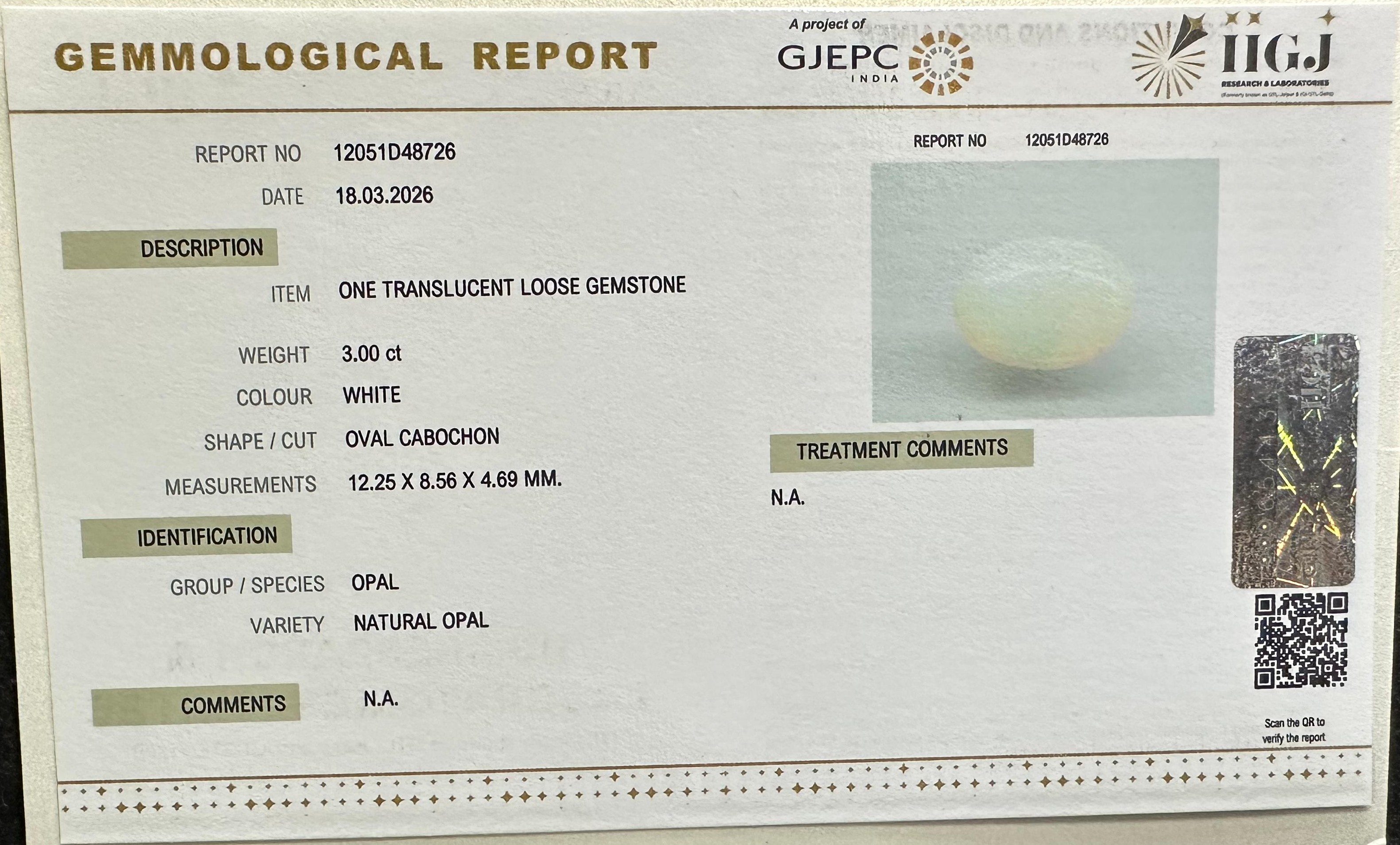 OPAL 3 Ct. 3 OPLG8997 2 OPAL 3 Ct.