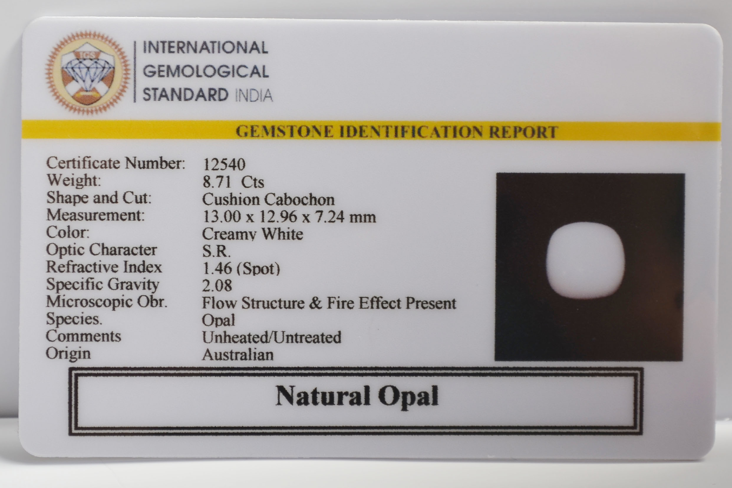 OPLG9807 2 OPAL 8.71 Ct.