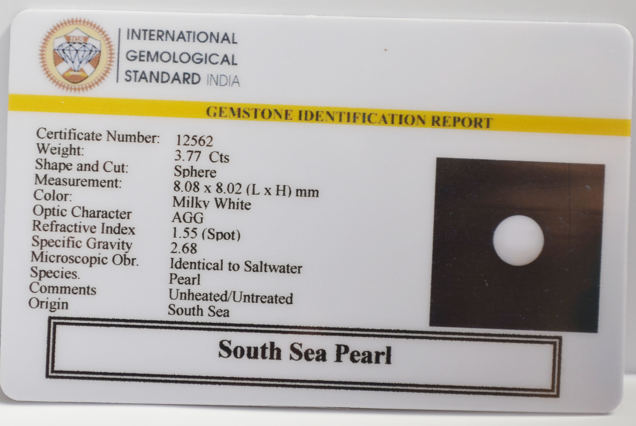 PRL7423 2 PEARL 3.77 Ct.